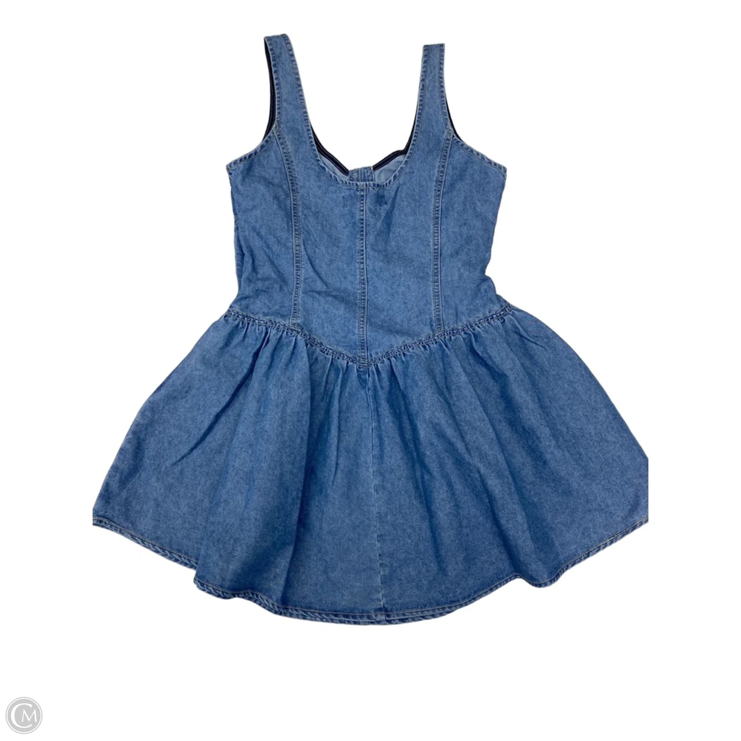 Dress Casual Short By Clothes Mentor In Blue Denim, Size: M
