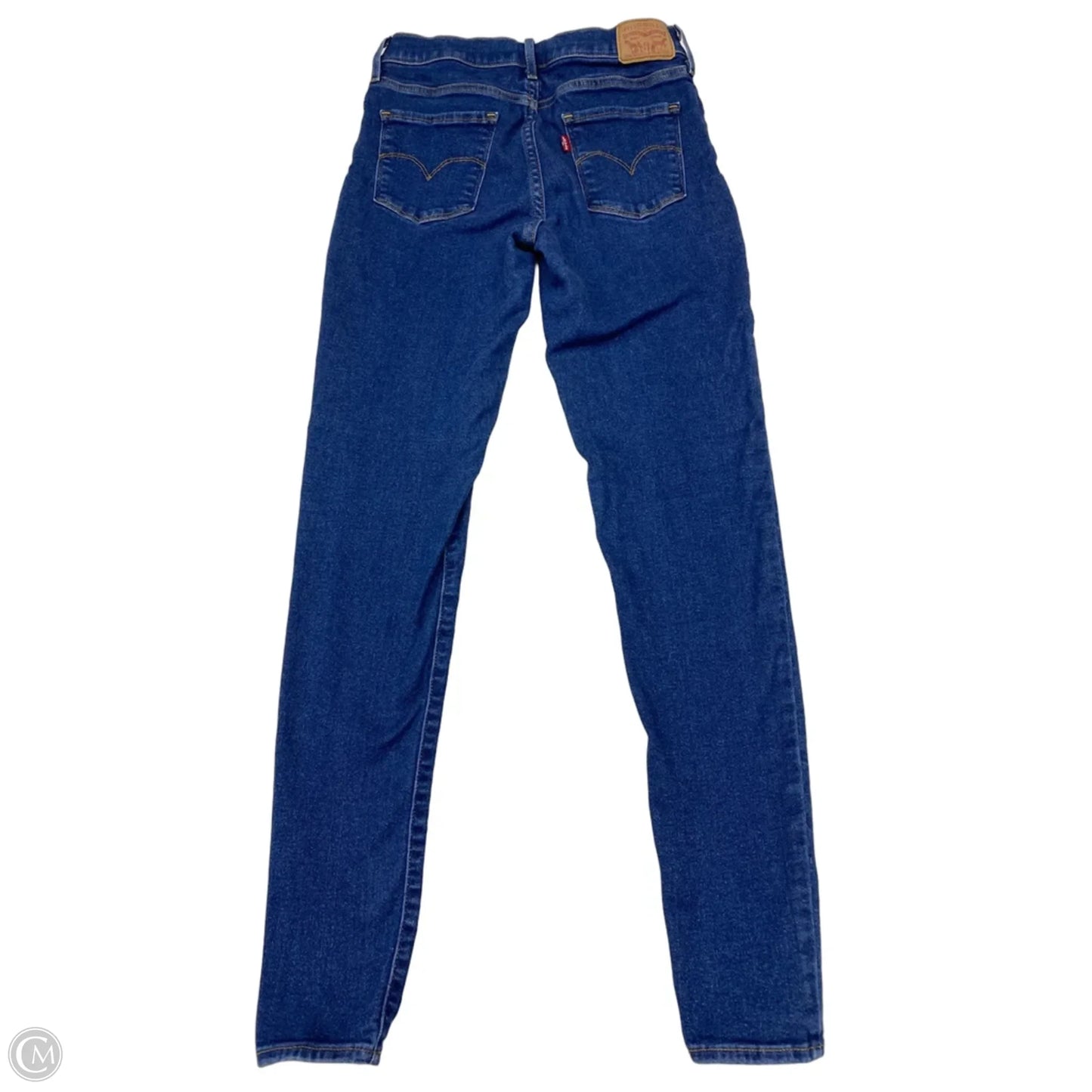 Jeans Straight By Levis In Blue Denim, Size: 4