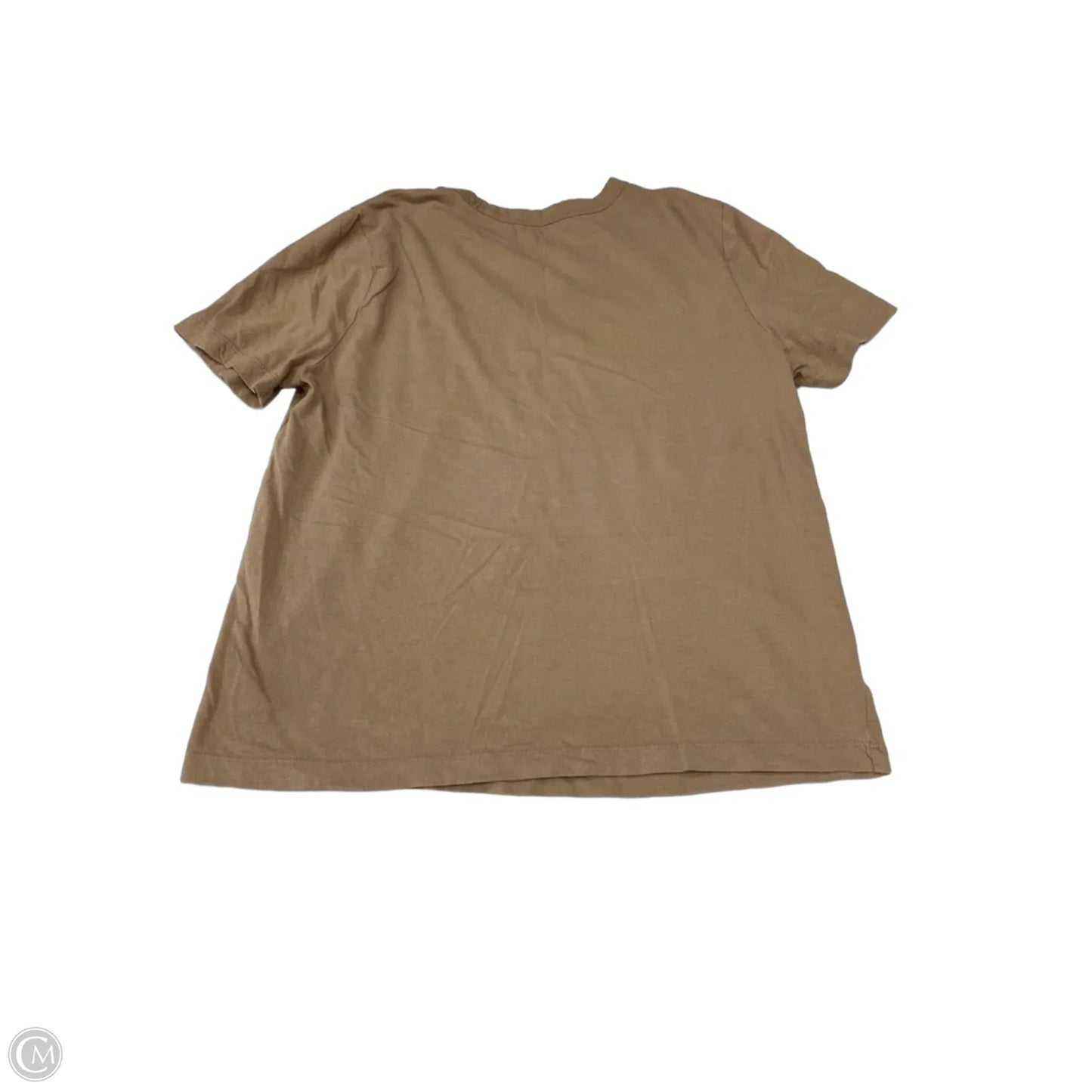 Top Short Sleeve Basic By Universal Thread In Tan, Size: S