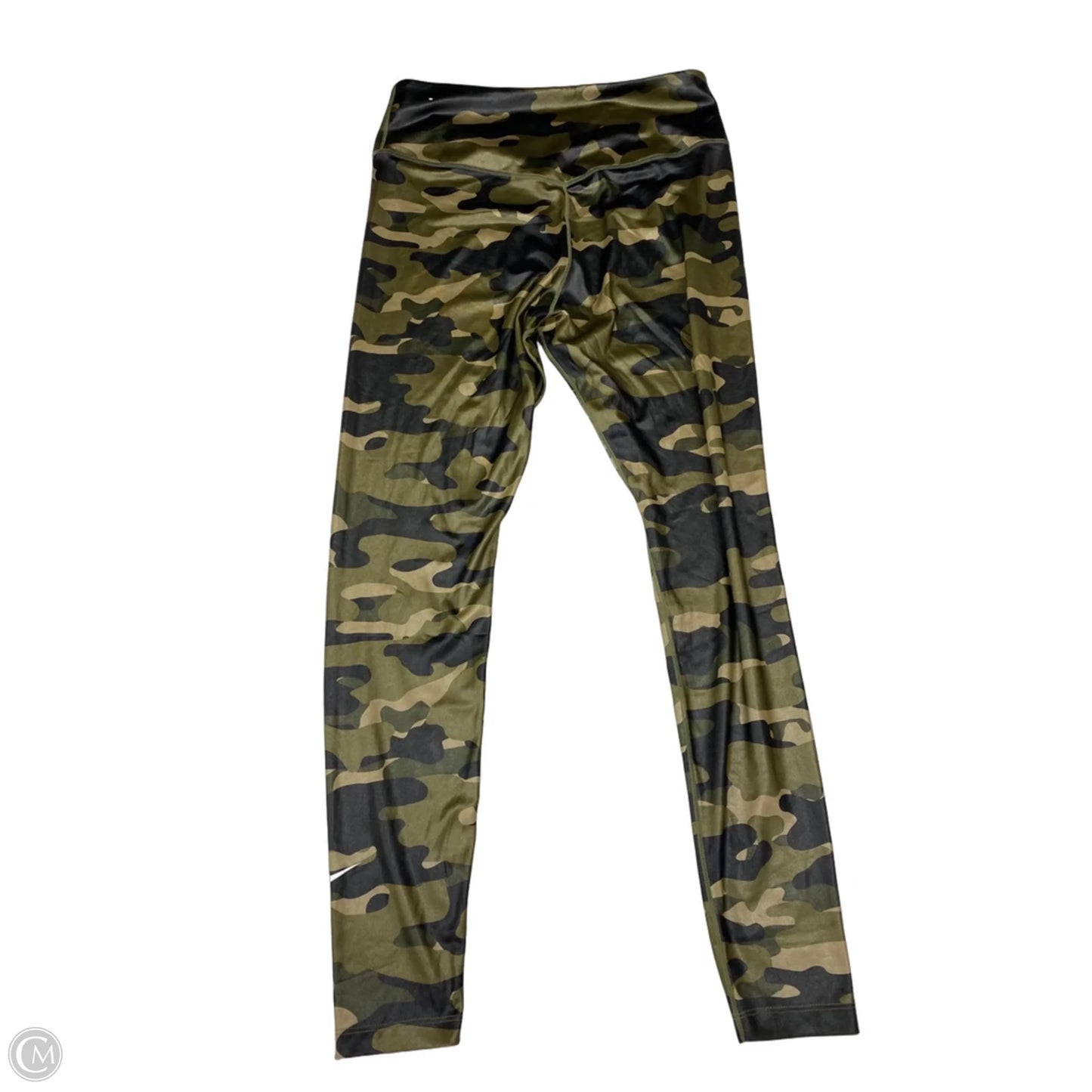 Athletic Leggings By Nike In Camouflage Print, Size: L