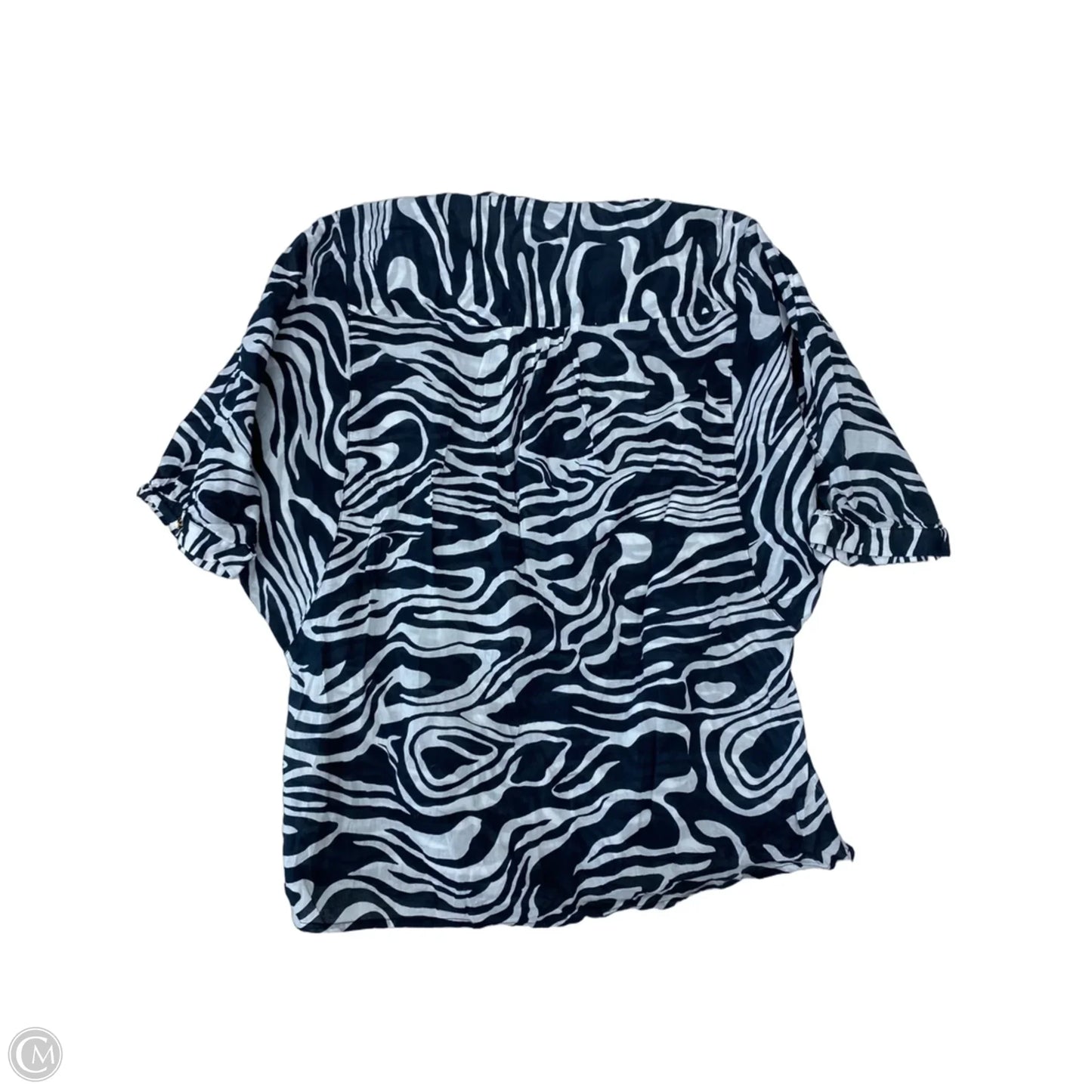 Top Short Sleeve Designer By Michael By Michael Kors In Zebra Print, Size: Sp
