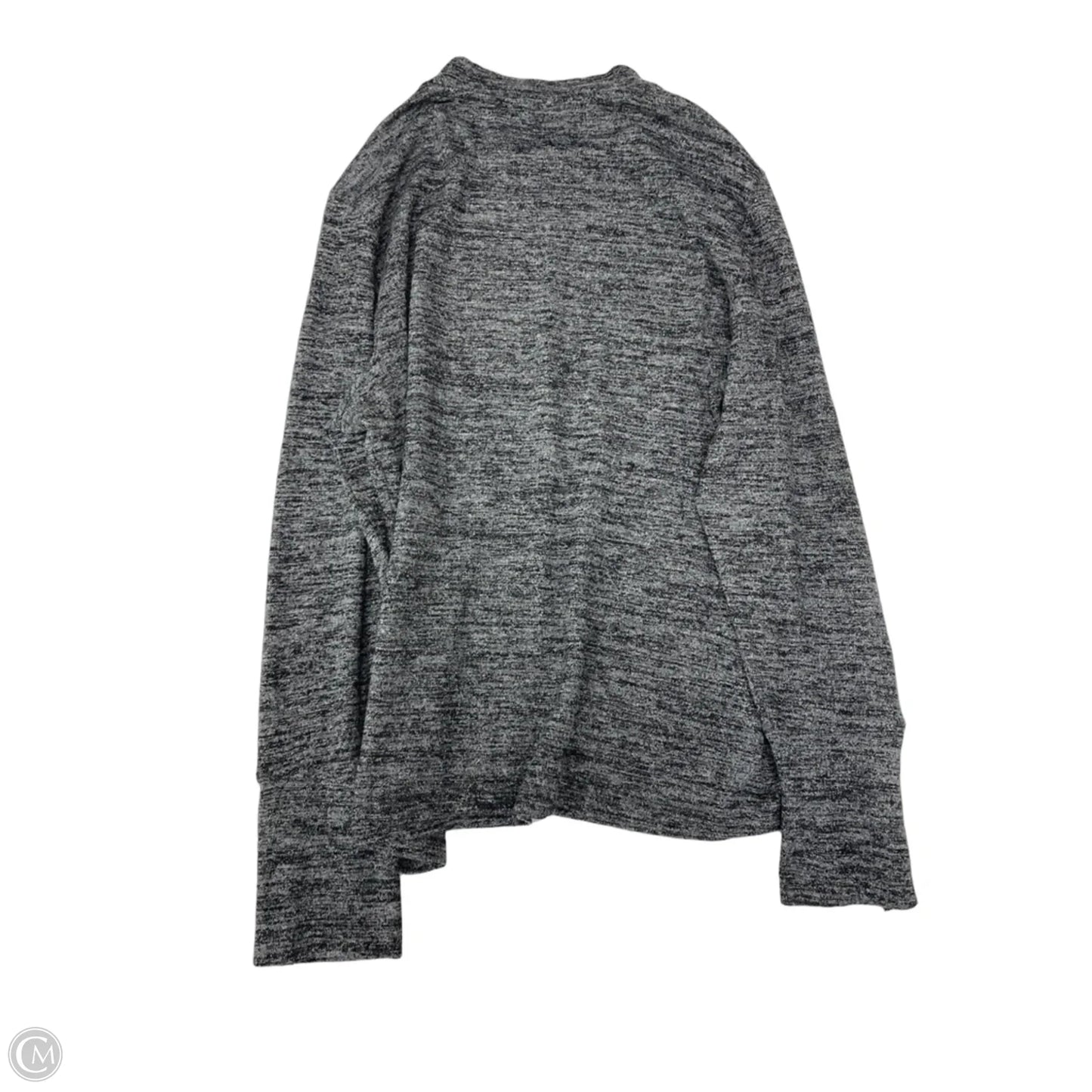 Top Long Sleeve By Rafaella In Grey, Size: Xl