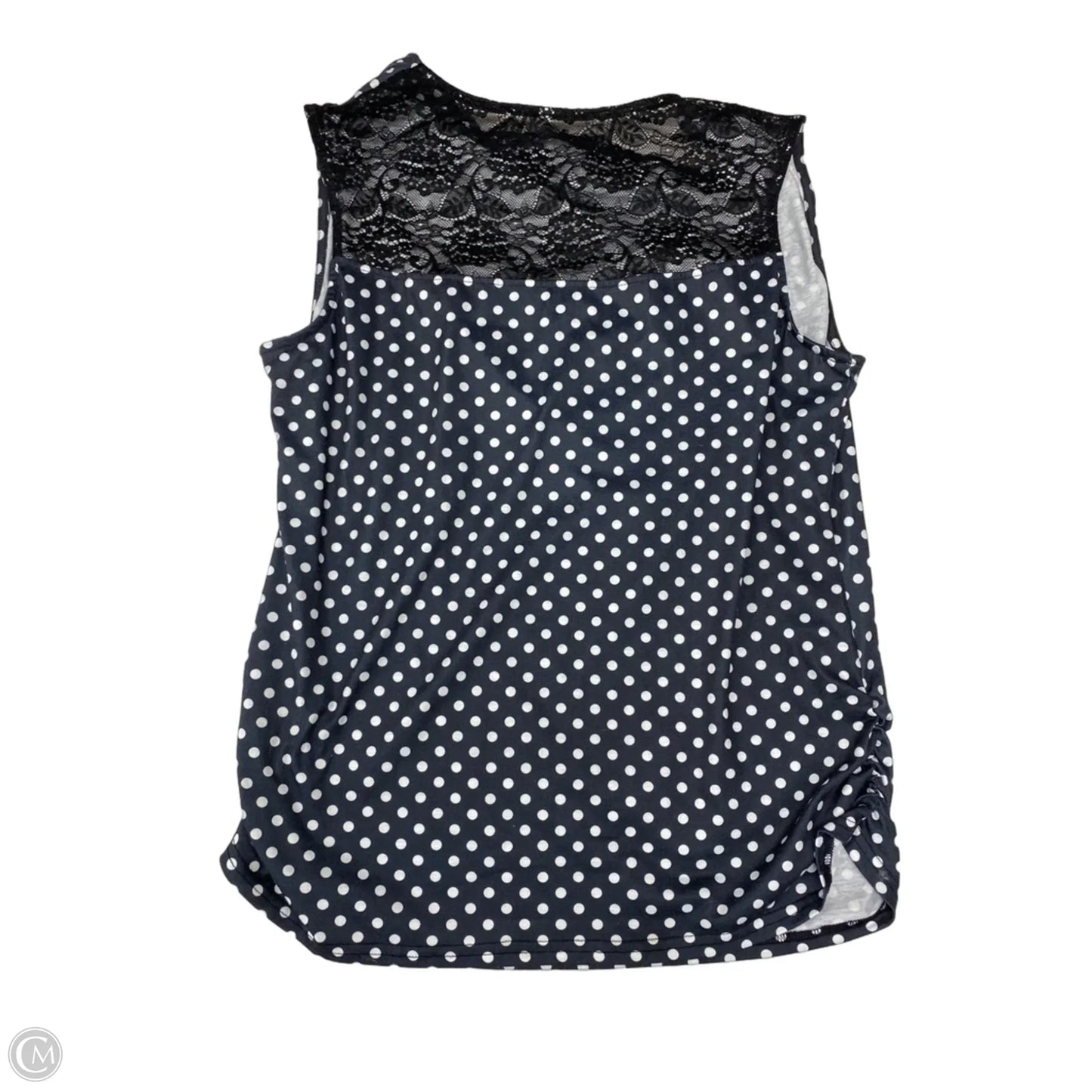 Top Sleeveless Basic By Zeagoo In Polkadot Pattern, Size: Xxl