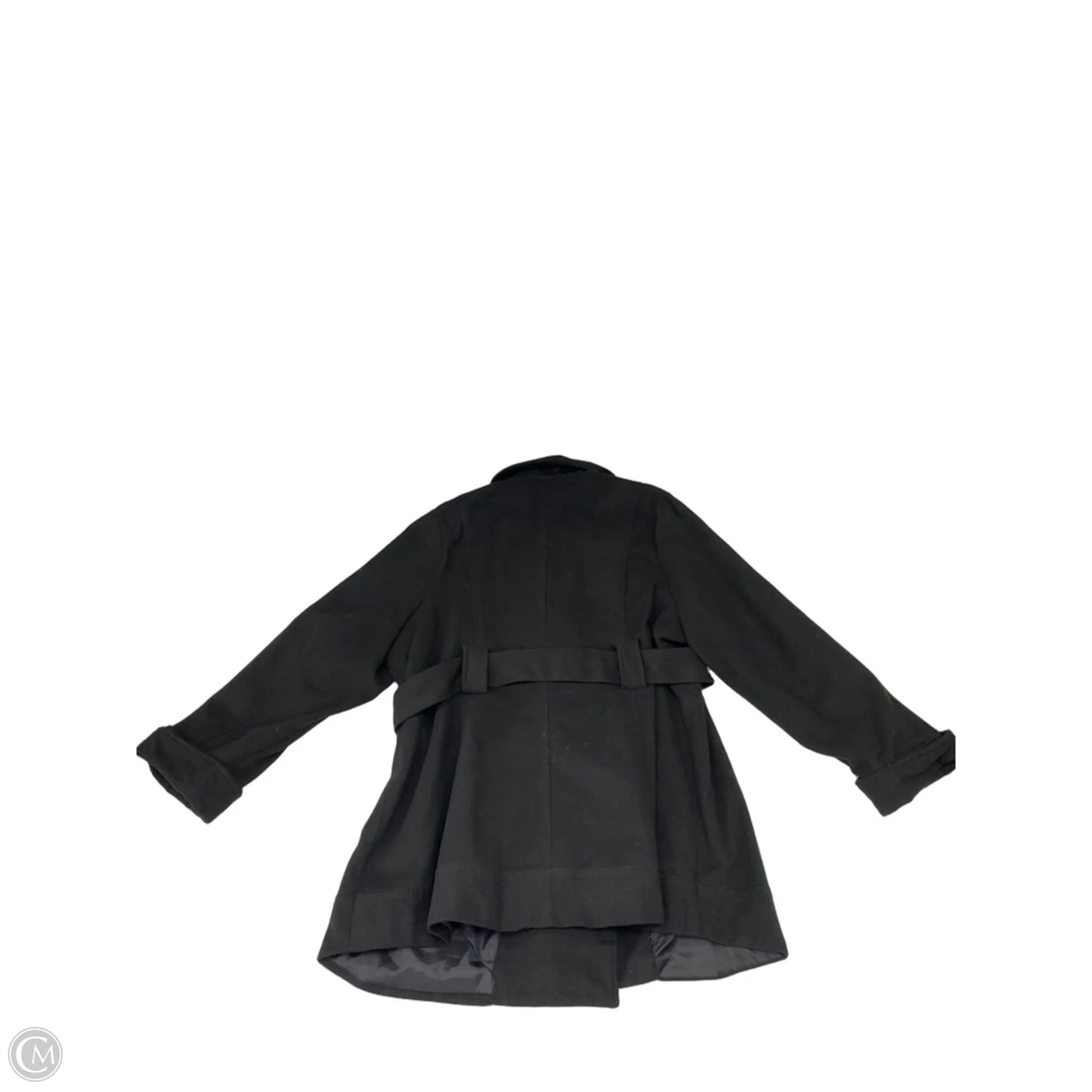 Coat Peacoat By Clothes Mentor In Black, Size: 2x