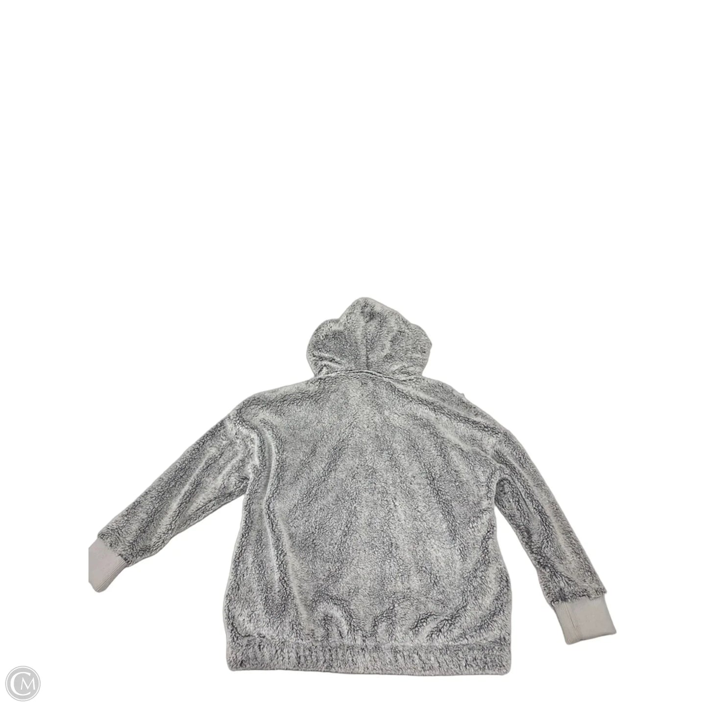 Jacket Faux Fur & Sherpa By Loft In Grey, Size: L