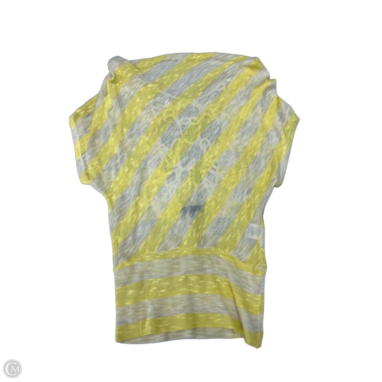 Sweater Short Sleeve By Heart And Soul In Yellow, Size: Xl