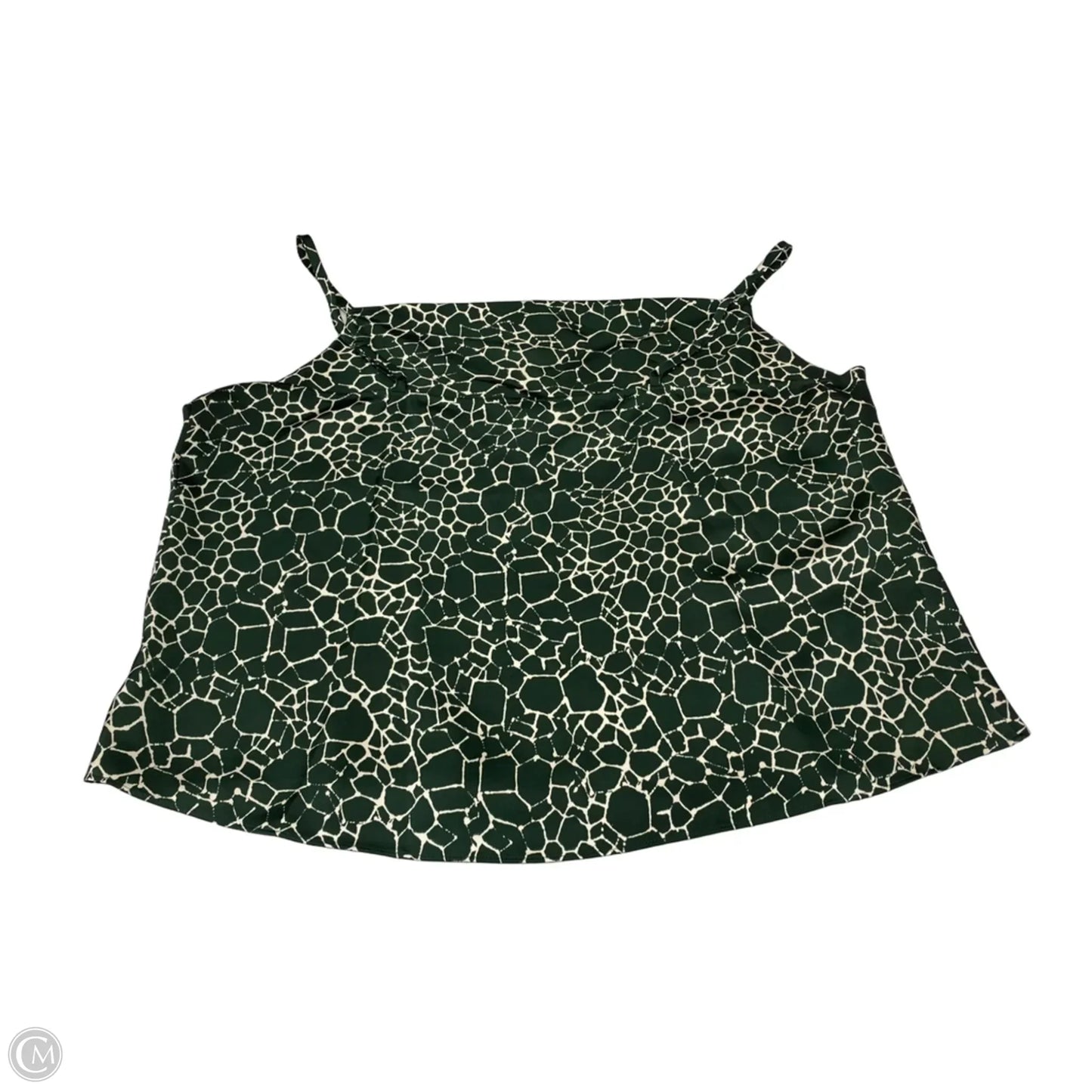 Blouse Sleeveless By Worthington In Green, Size: 2x