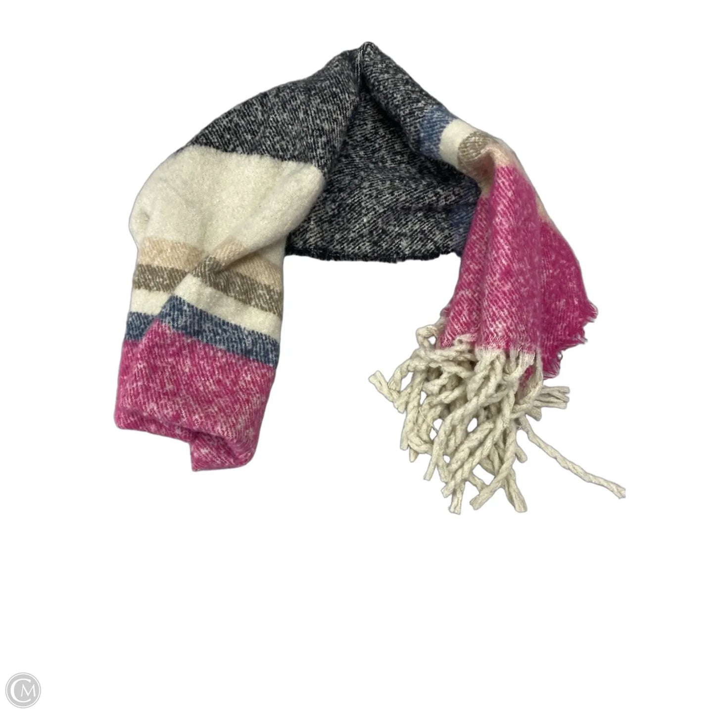 Scarf Winter By Clothes Mentor In Striped Pattern
