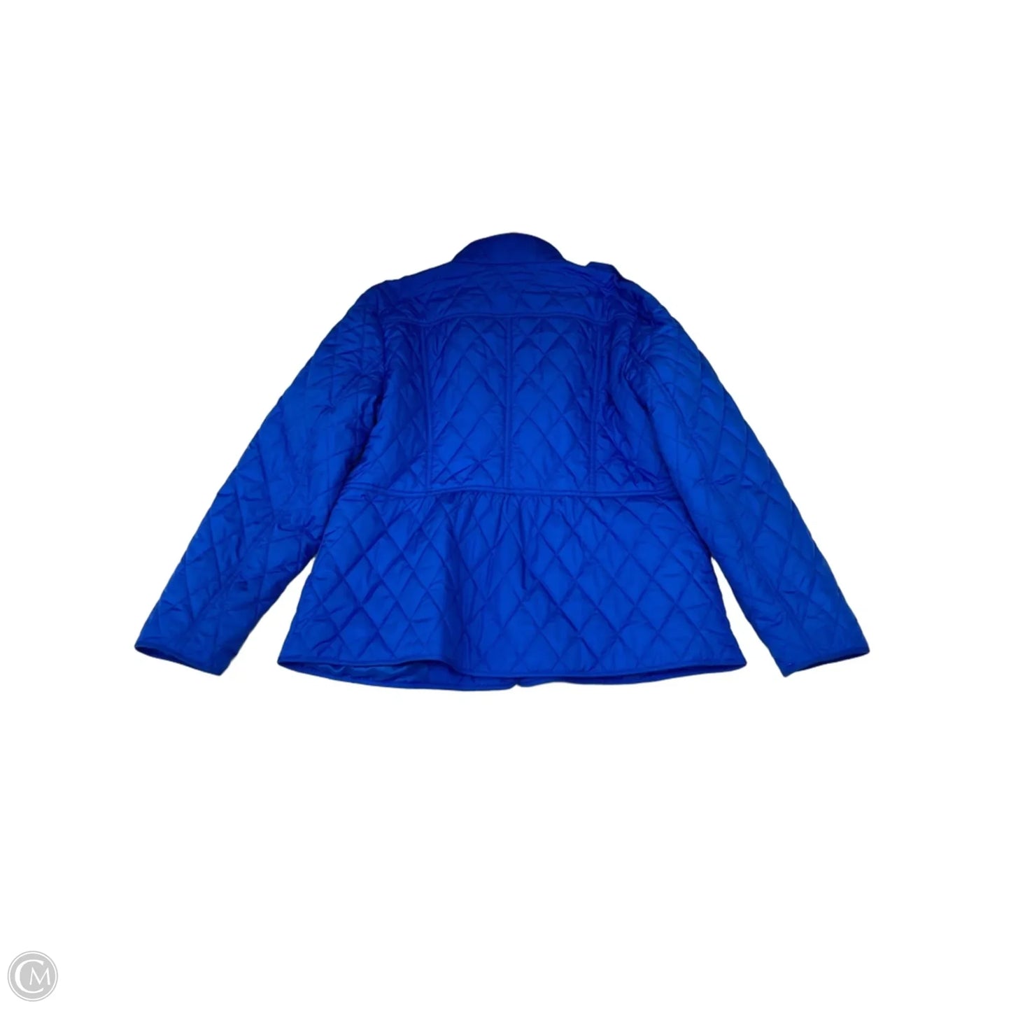 Jacket Puffer & Quilted By Talbots In Blue, Size: L