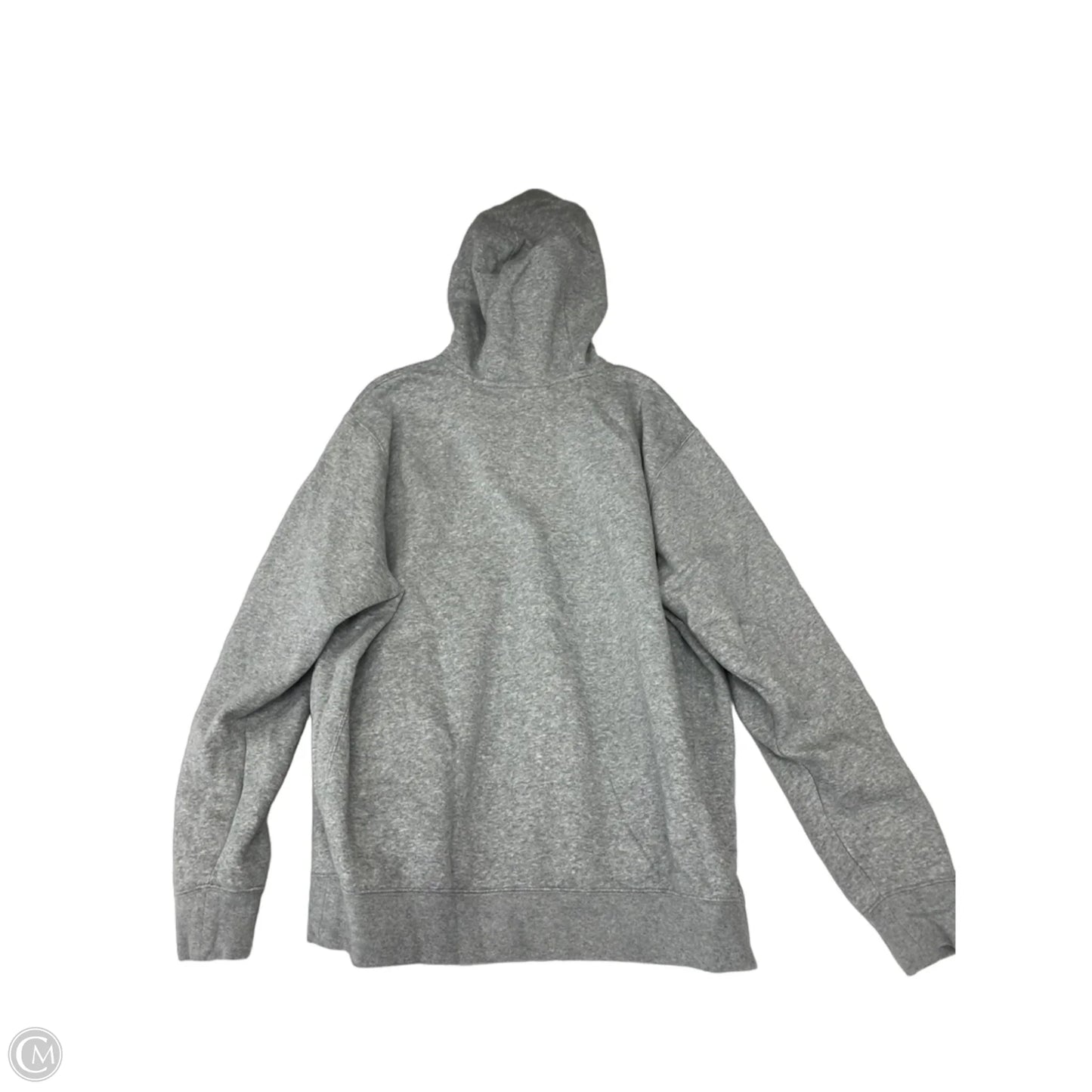 Sweatshirt Hoodie By Nike In Grey, Size: L