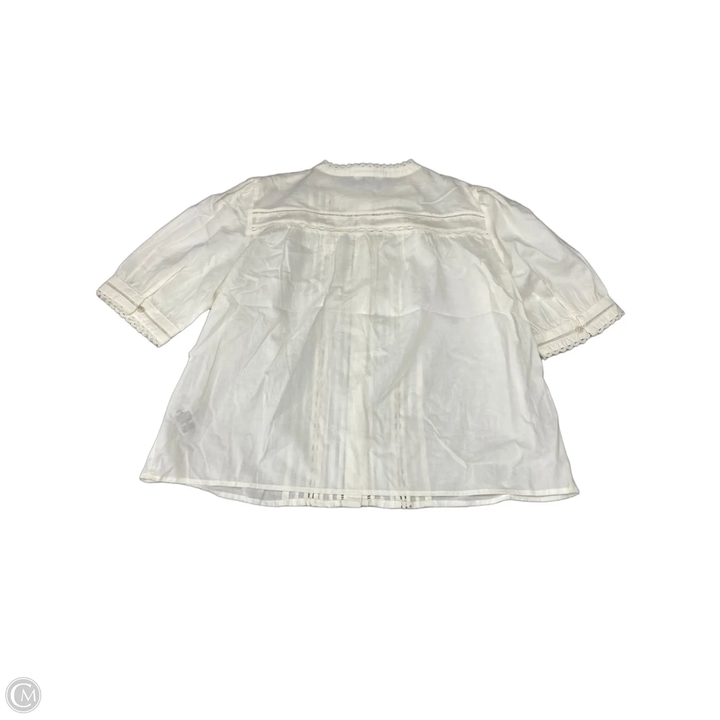 Top Short Sleeve By Time And Tru In Cream, Size: Xl