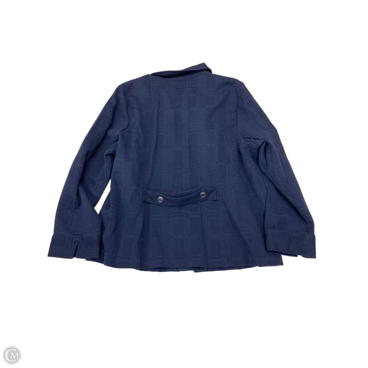 Jacket Shirt By Cj Banks In Navy, Size: 2x