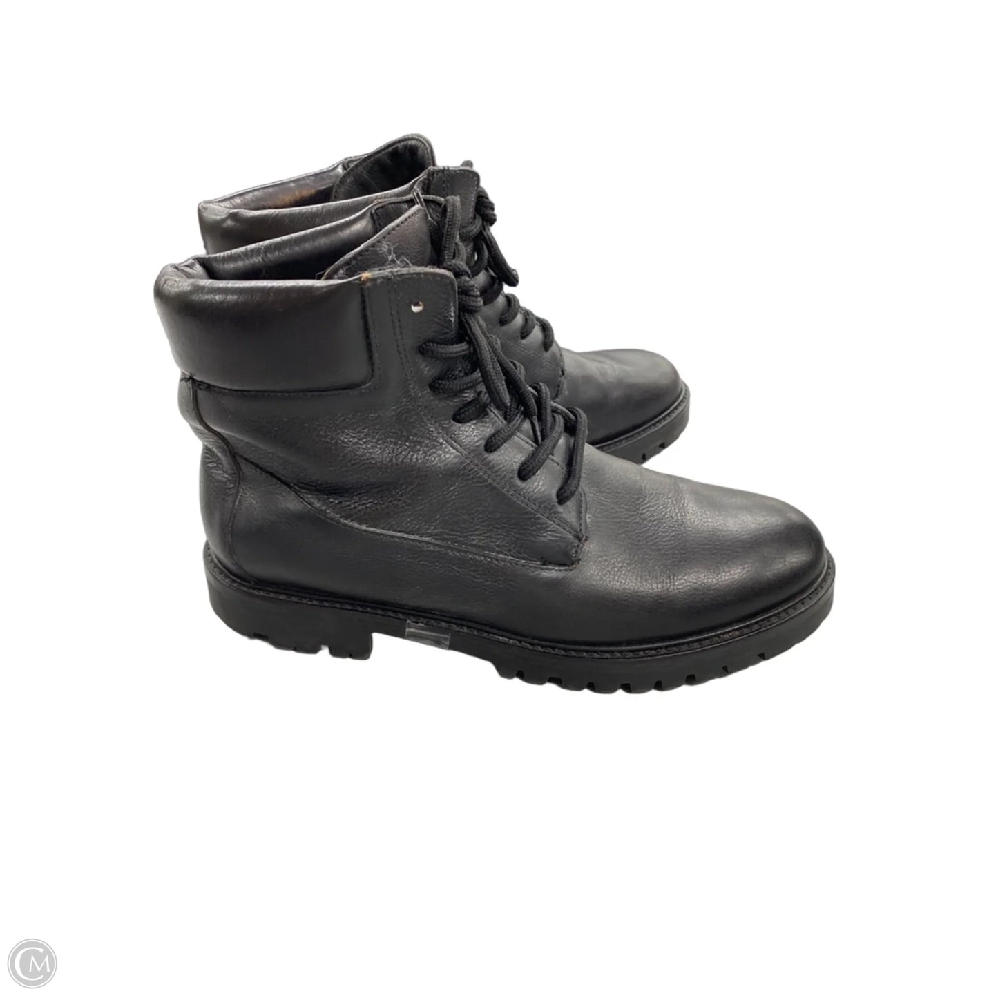 Boots Combat By Vince In Black, Size: 7.5