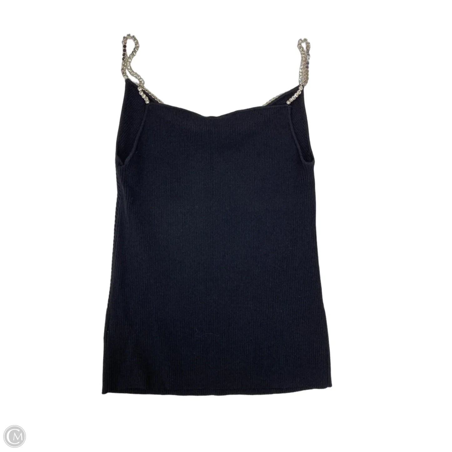 Top Sleeveless By Elie Tahari In Black & Silver, Size: S