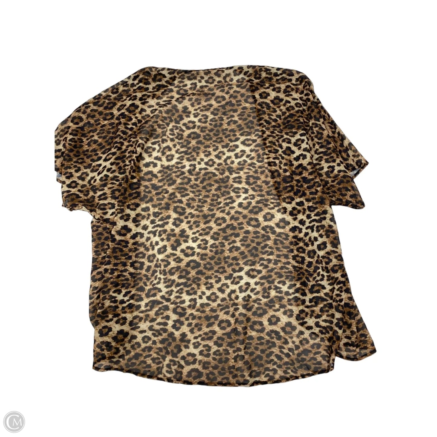 Kimono By Clothes Mentor In Animal Print, Size: Xl