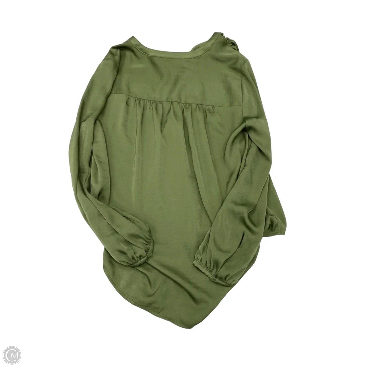 Blouse Long Sleeve By On 34th In Green, Size: M