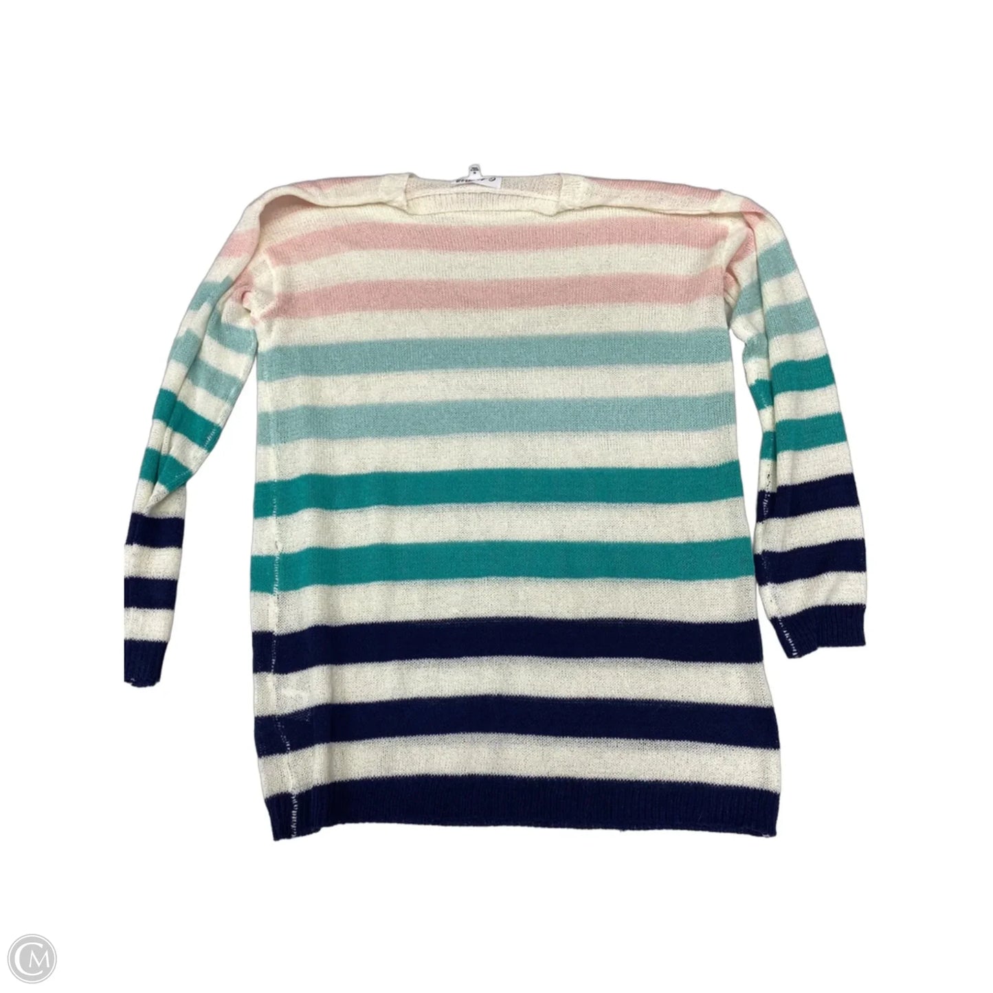 Sweater By Clothes Mentor In Striped Pattern, Size: M