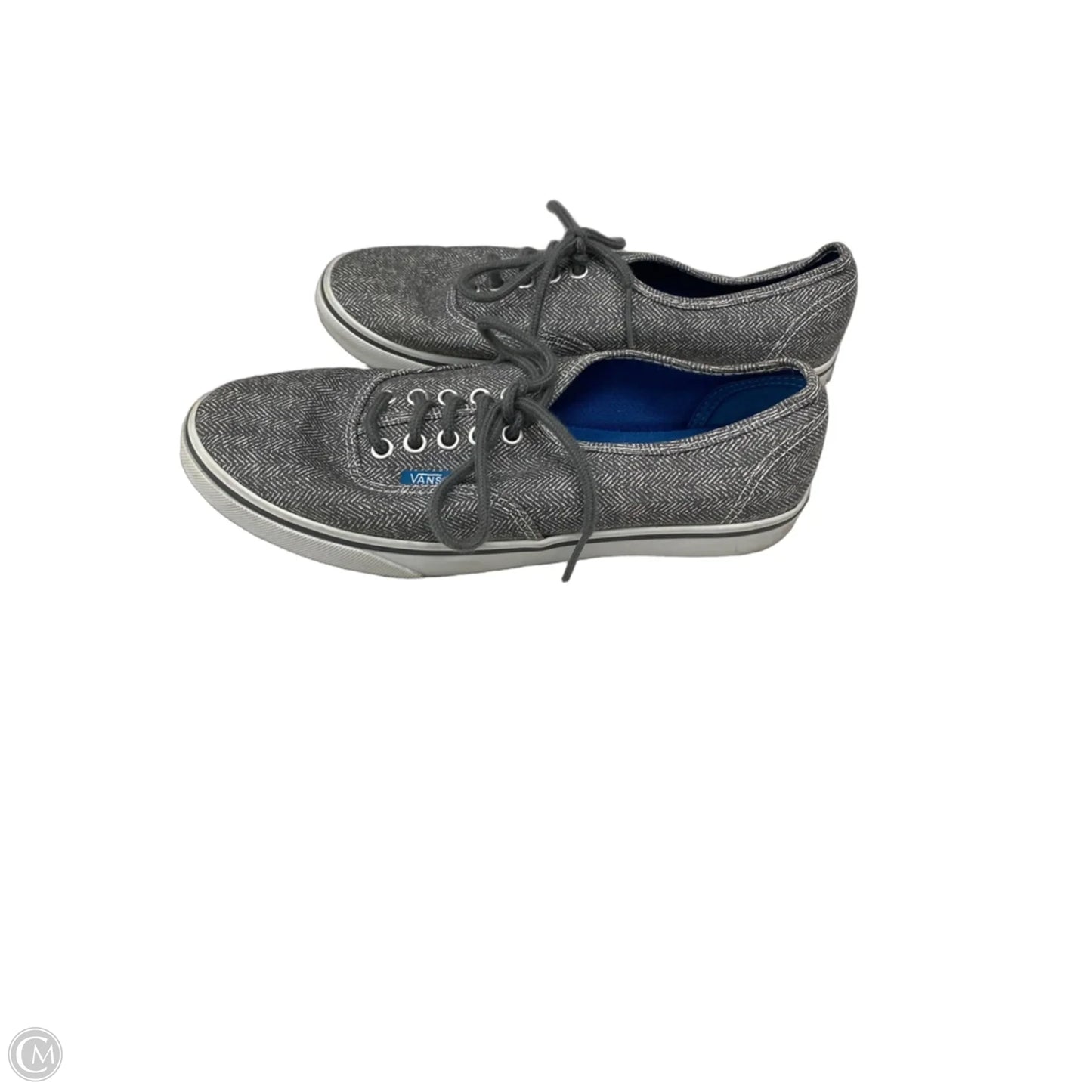 Shoes Athletic By Vans In Grey & White, Size: 6