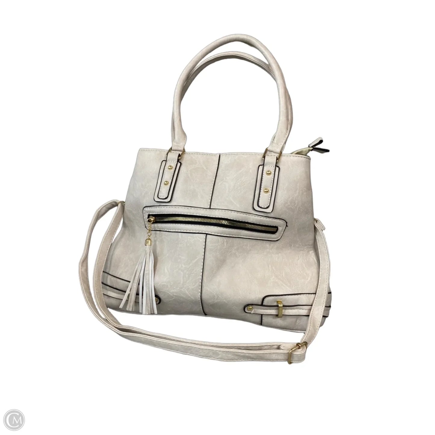 Handbag Leather By Clothes Mentor, Size: Large