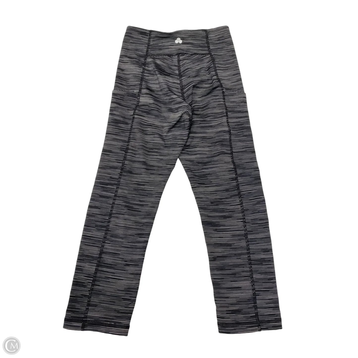 Athletic Leggings Capris By Tek Gear In Black & Grey, Size: S