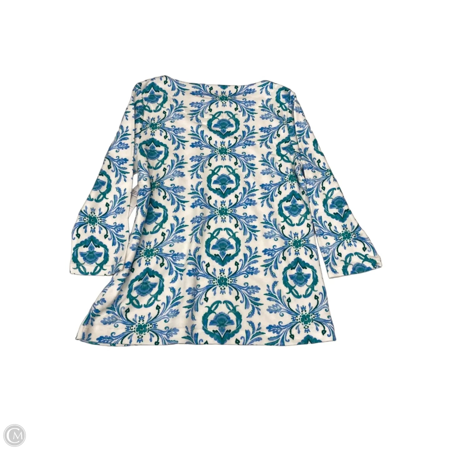 Top 3/4 Sleeve By Croft And Barrow In Paisley Print, Size: Sp