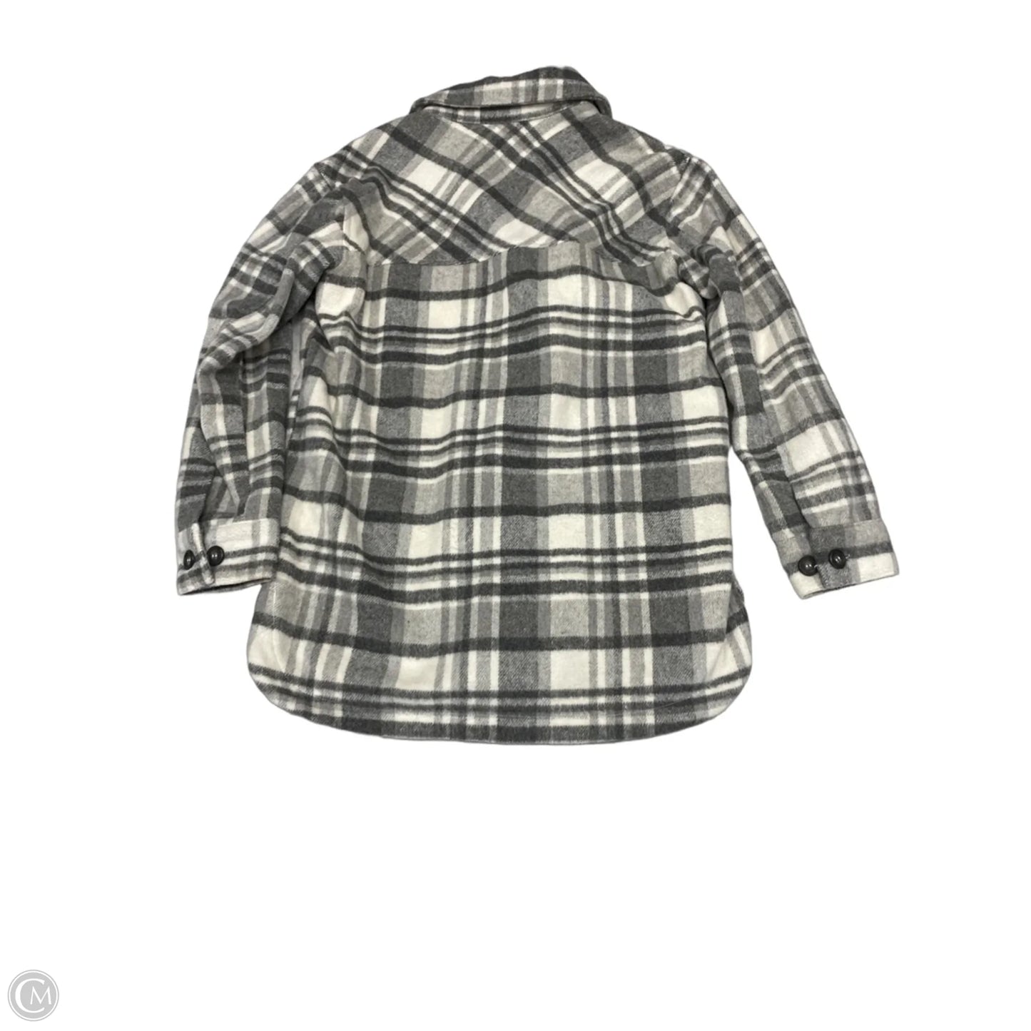 Jacket Fleece By Thread And Supply In Cream & Grey, Size: Xs