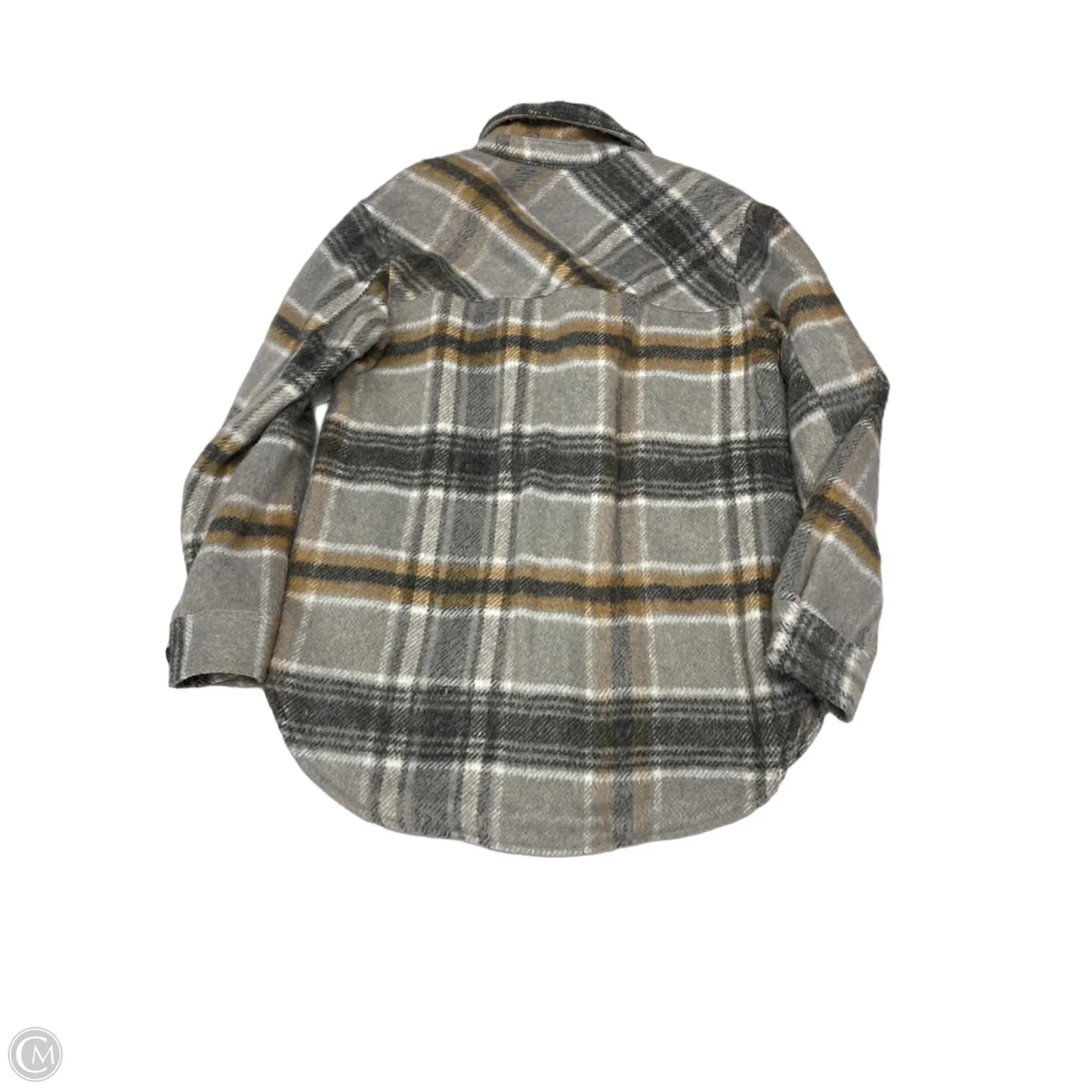 Jacket Fleece By Thread And Supply In Grey & Tan, Size: S