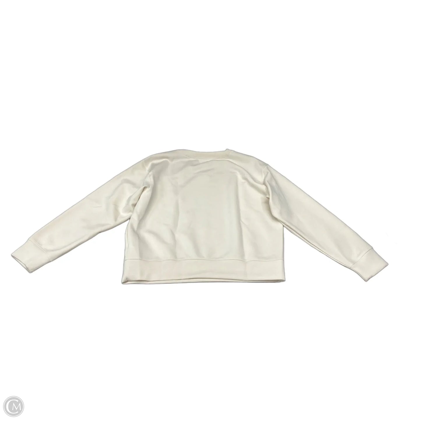 Athletic Top Long Sleeve Crewneck By A New Day In Cream, Size: Xs
