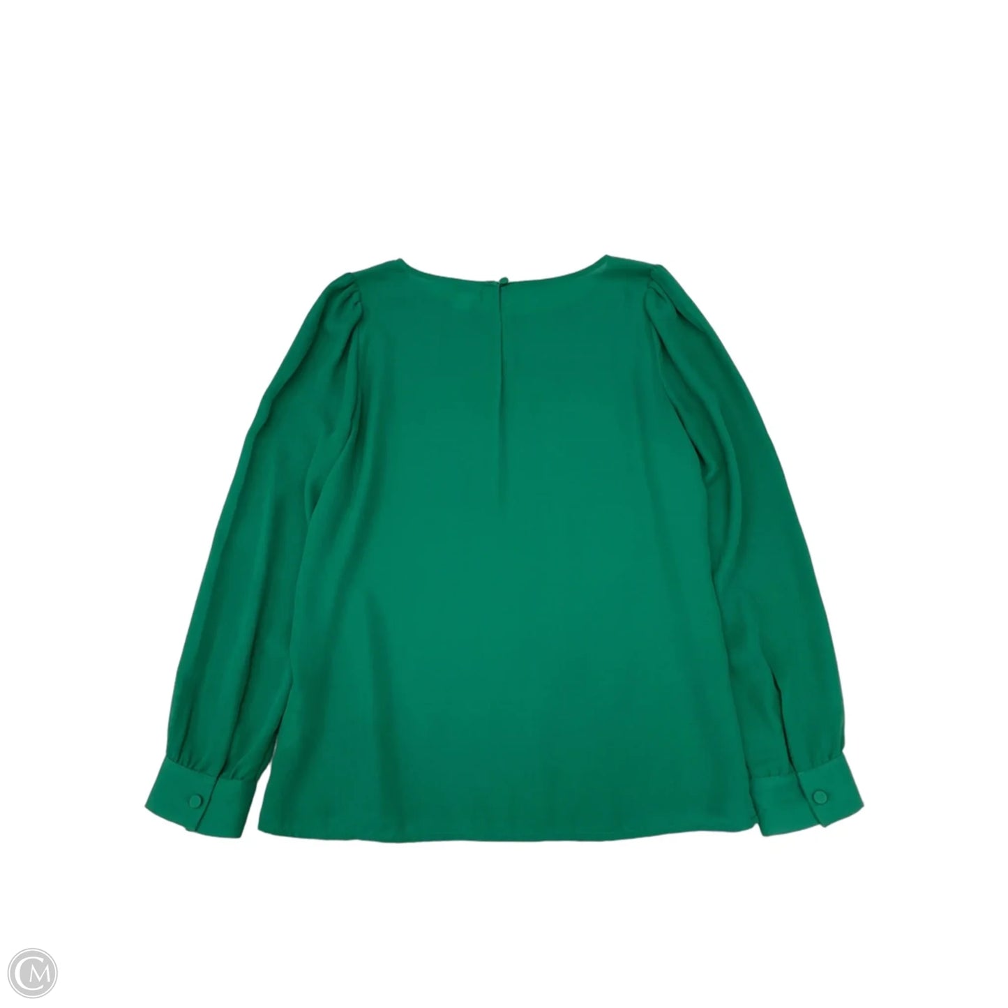 Blouse Long Sleeve By J. Crew In Green, Size: Xs