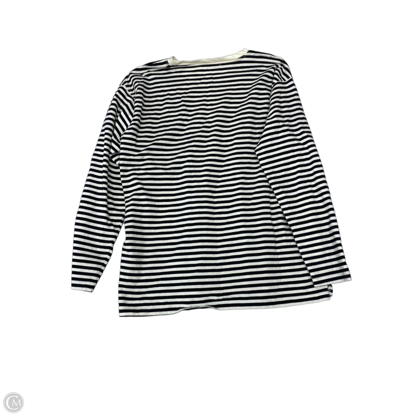 Top Long Sleeve By Mng In Striped Pattern, Size: M