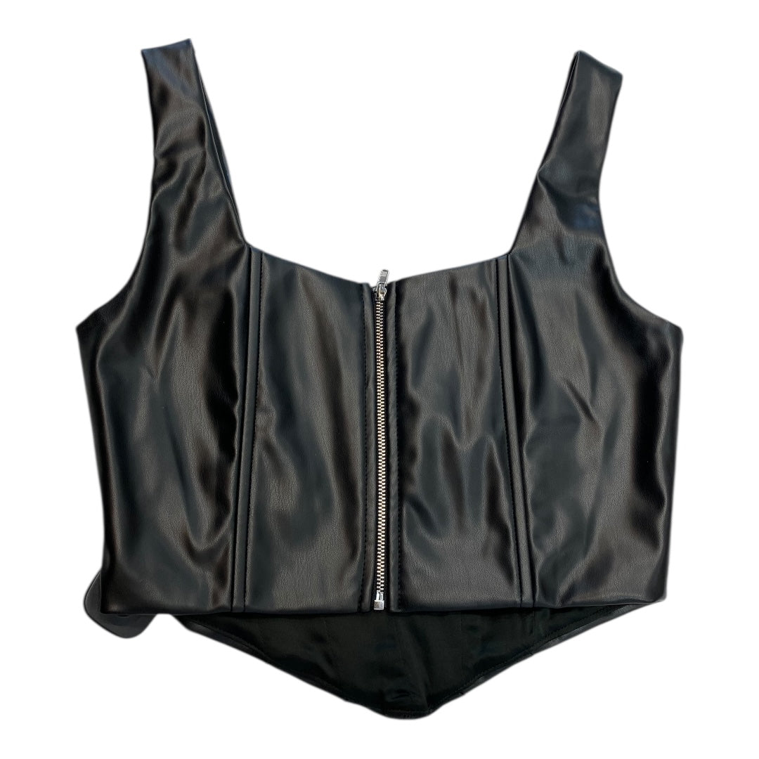 Top Sleeveless By Sage In Black, Size:Xs