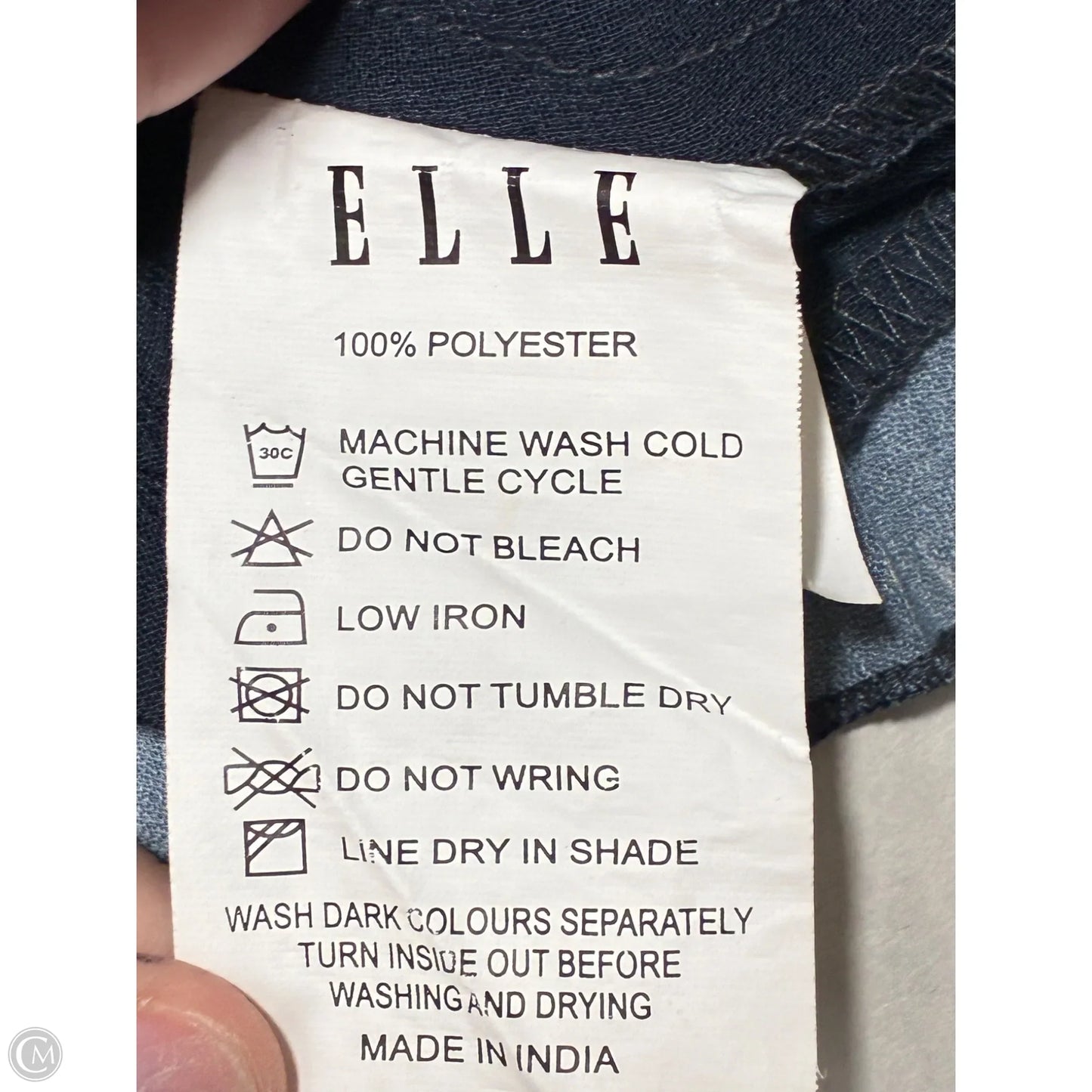Dress Casual Short By Elle In Navy, Size: L