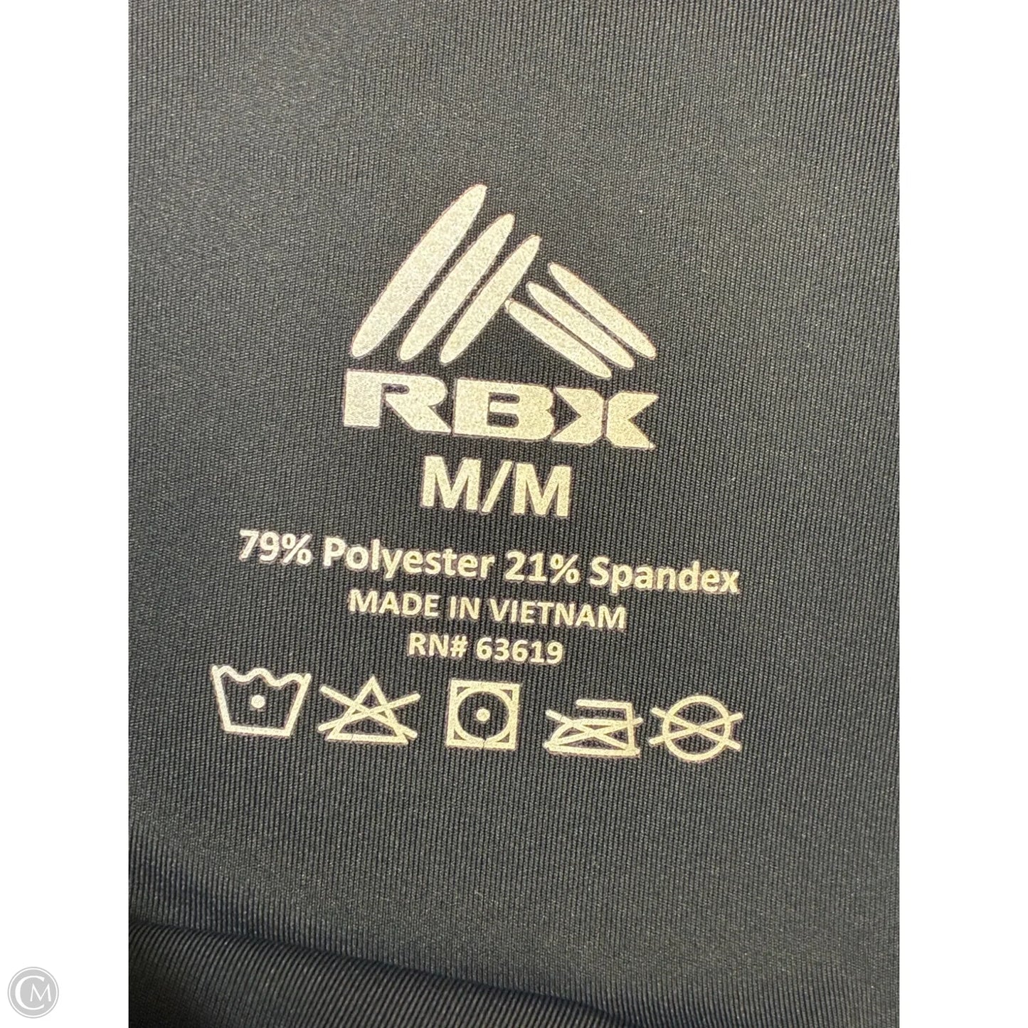 Athletic Leggings By Rbx In Black, Size: M