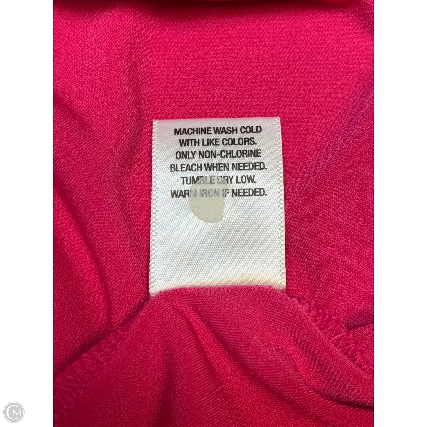 Top Short Sleeve By Roz And Ali In Pink, Size: S