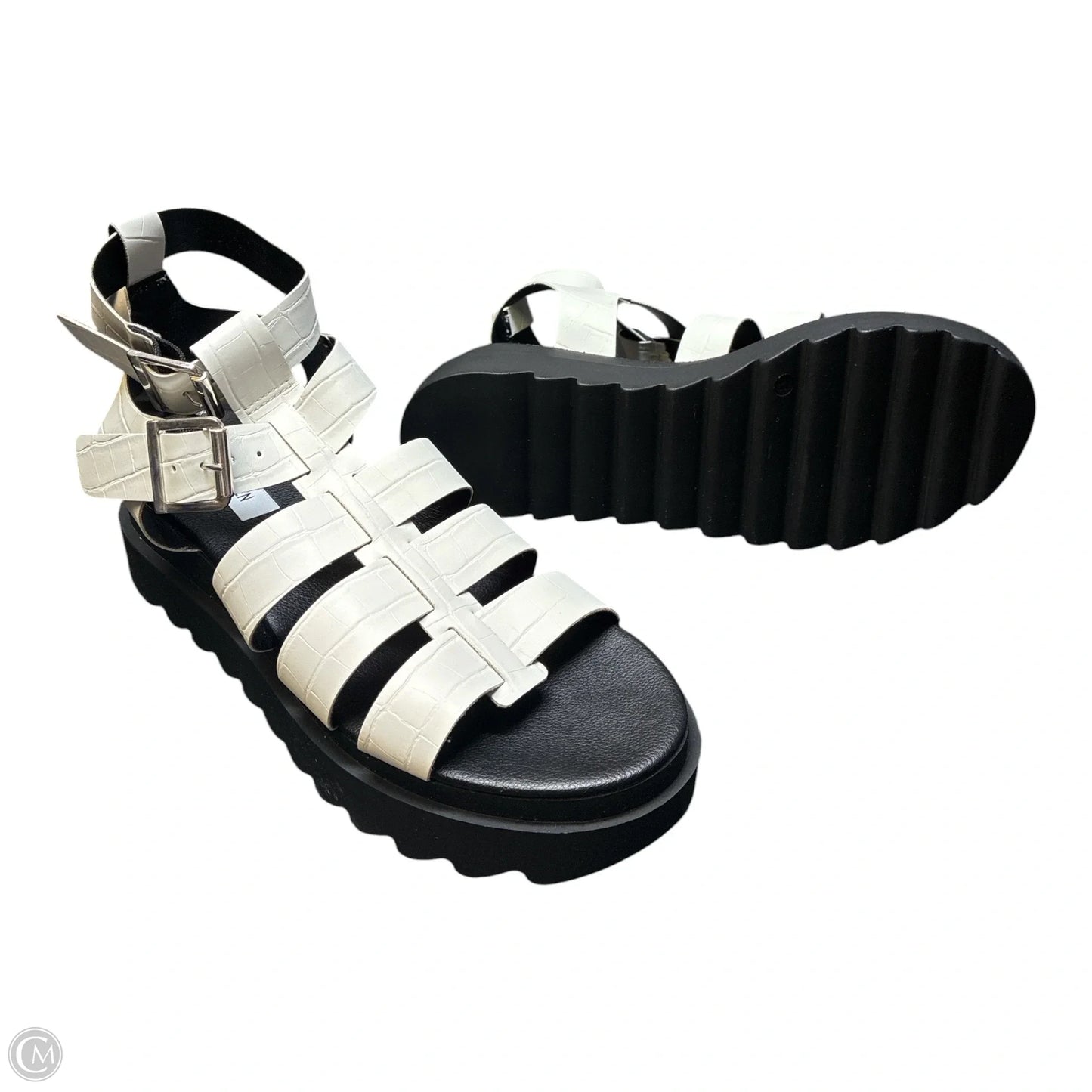 Sandals Flats By Steve Madden In White, Size: 10