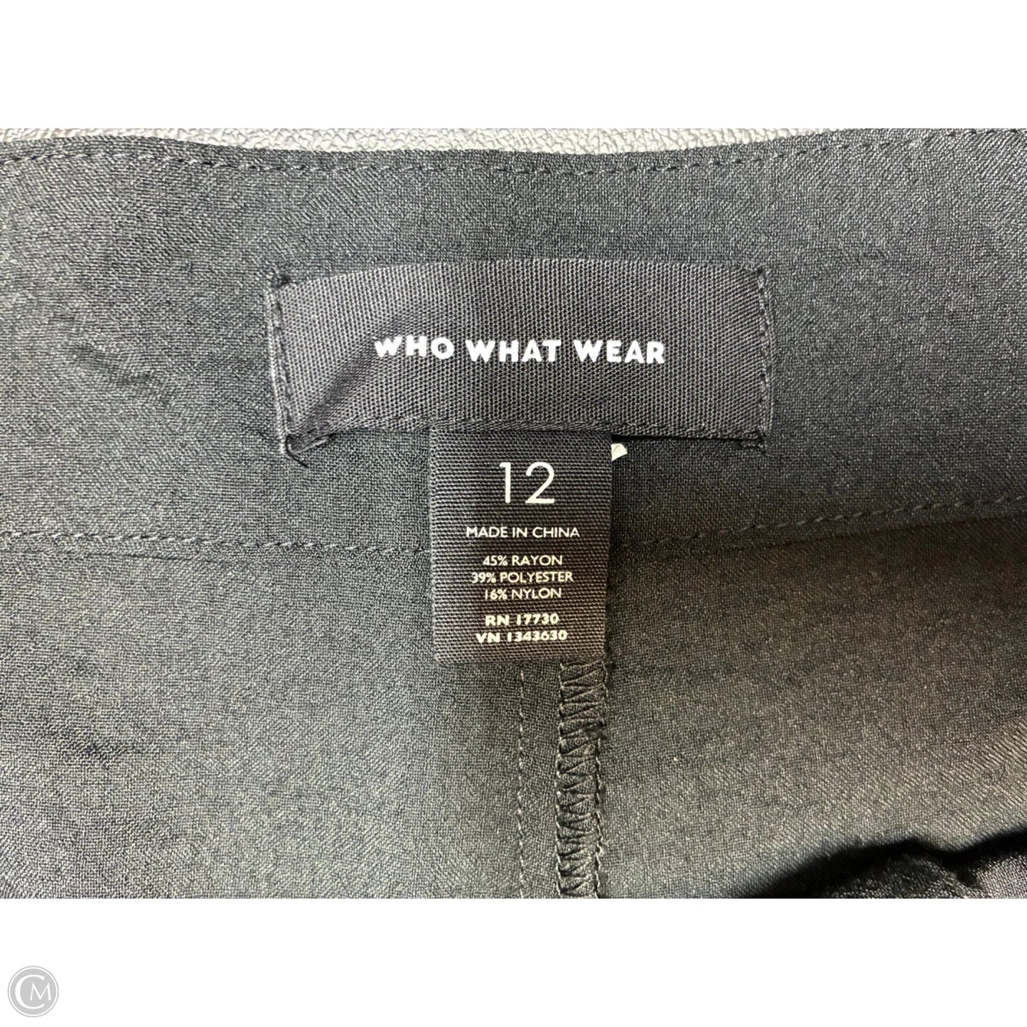 Shorts By Who What Wear In Black, Size: 12
