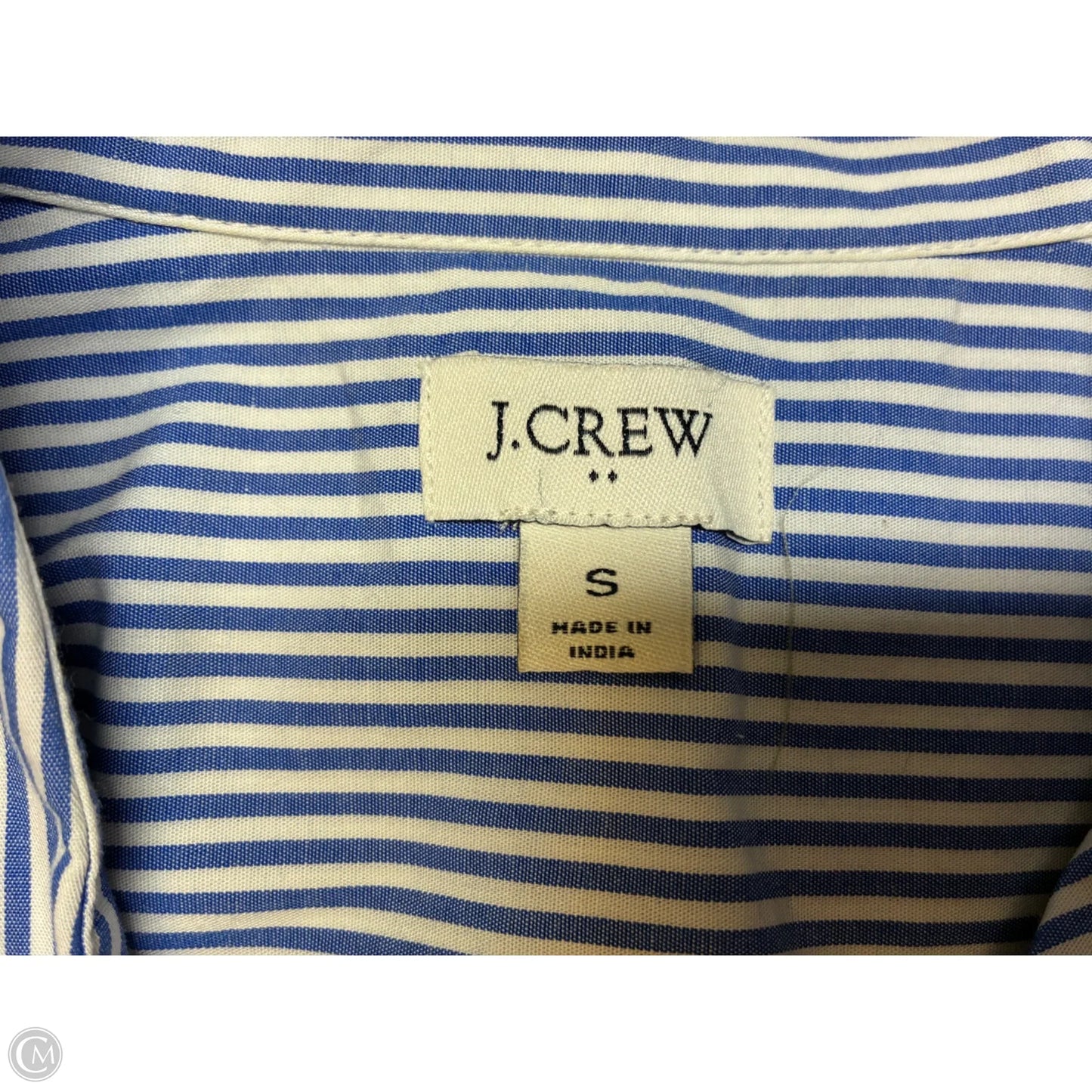 Top Sleeveless By J. Crew In Blue & White, Size: S