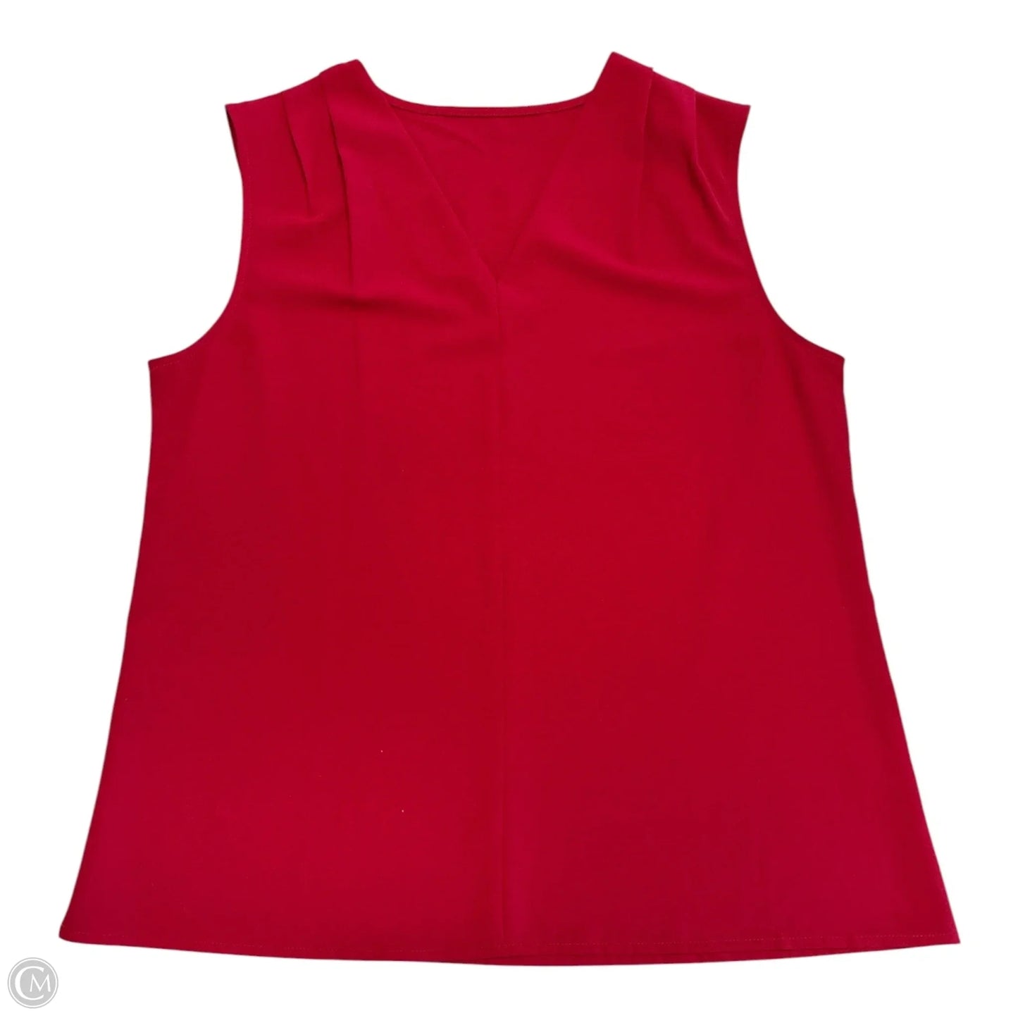 Blouse Sleeveless By Cmf In Red, Size: L