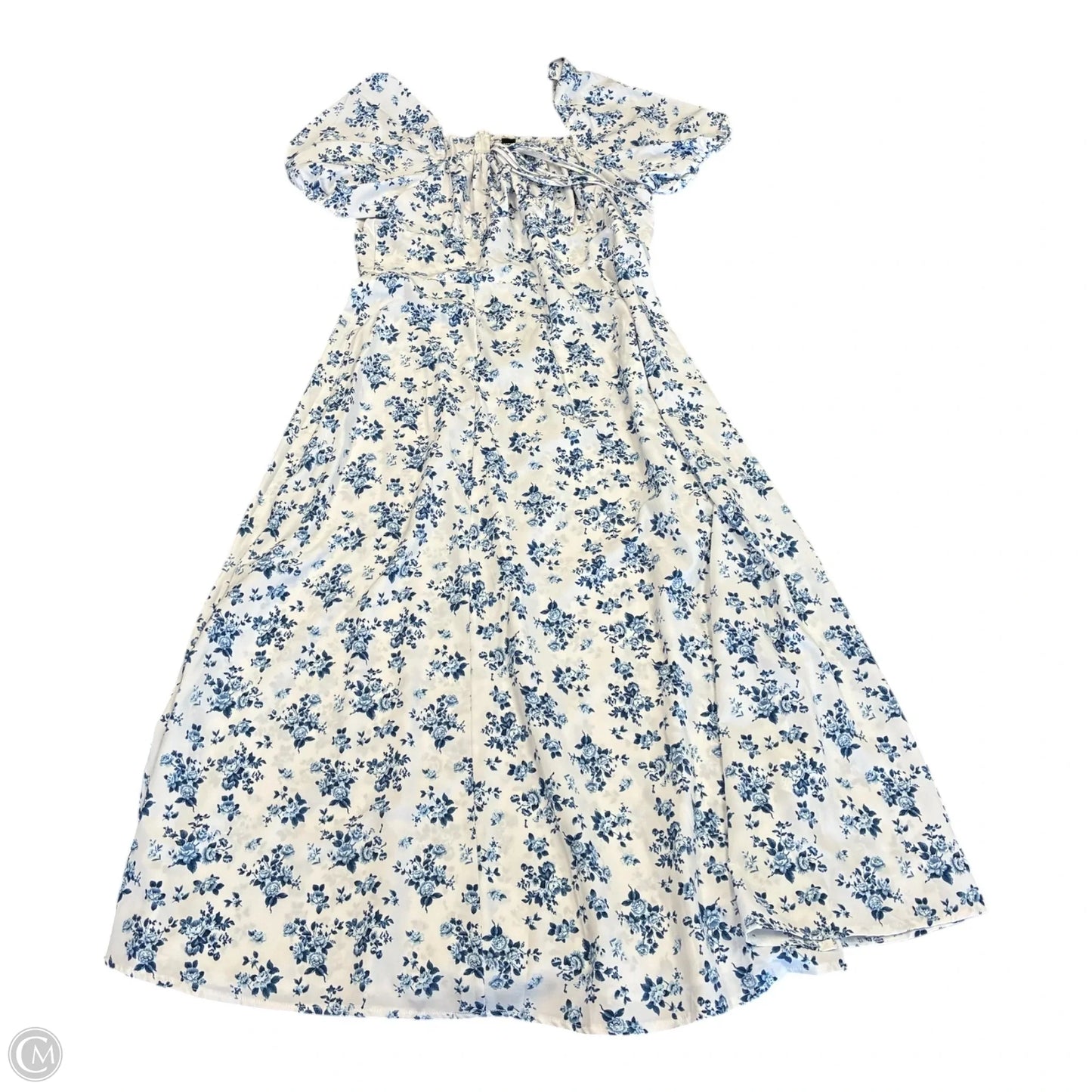 Dress Casual Maxi By Shein In Blue & White, Size: Xl
