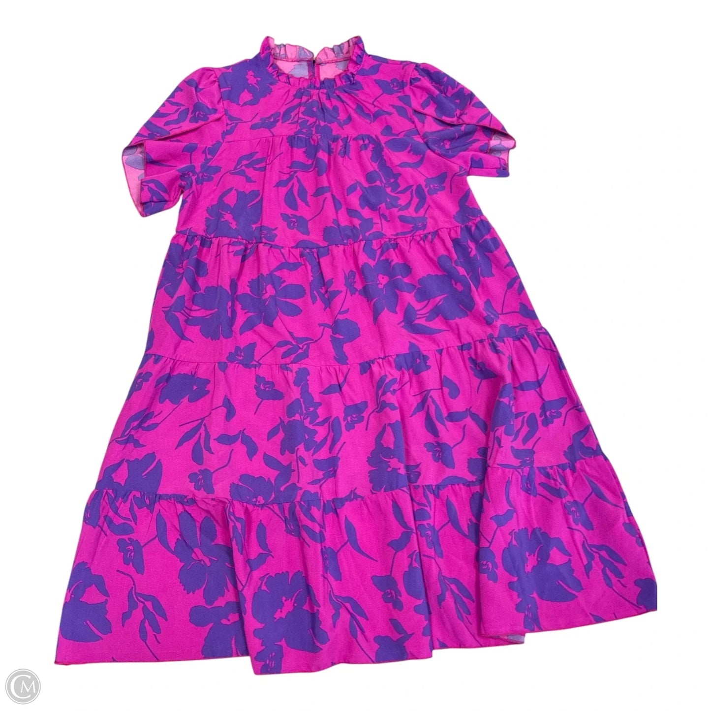 Dress Casual Short By Shein In Pink & Purple, Size: L