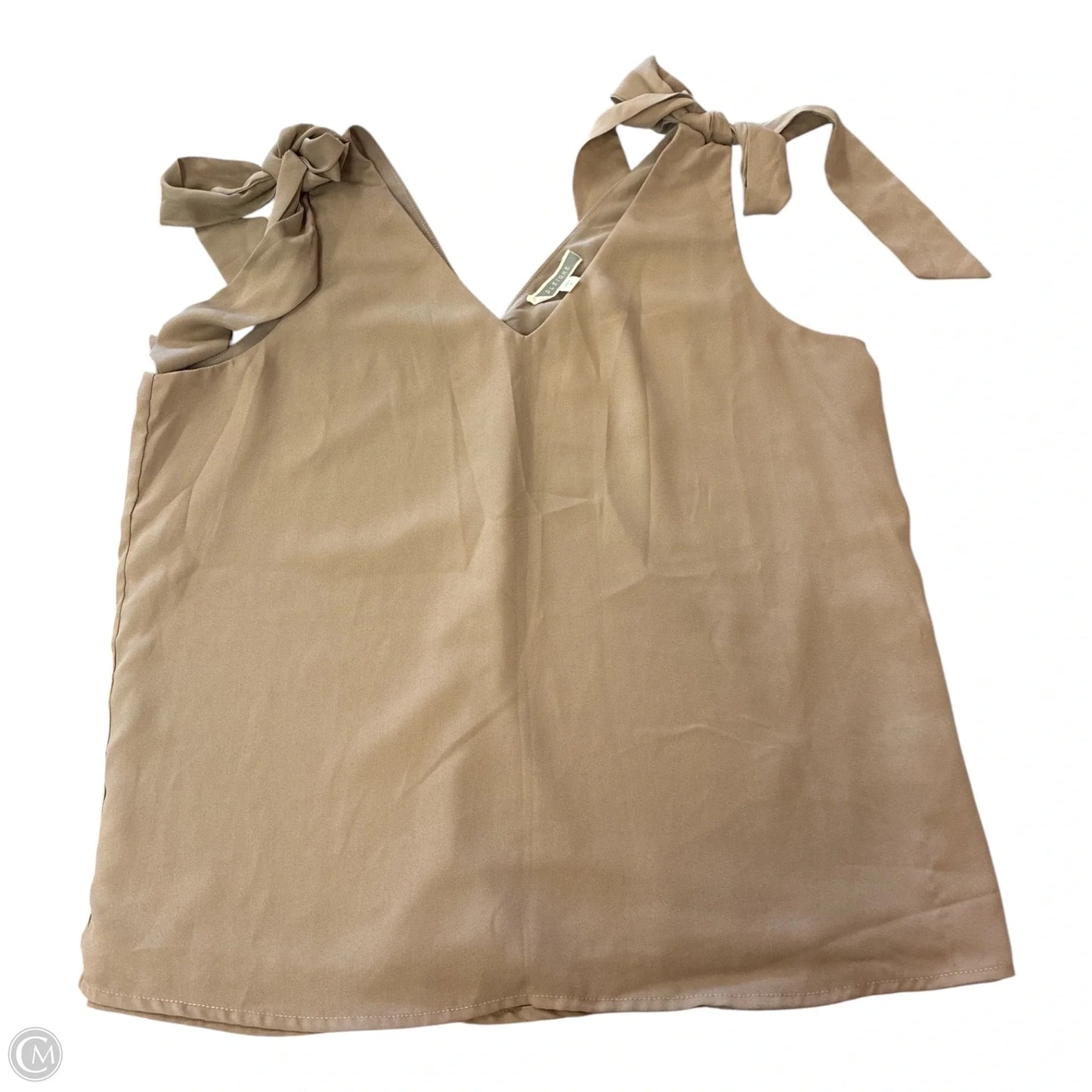Blouse Sleeveless By Pleione In Tan, Size: M