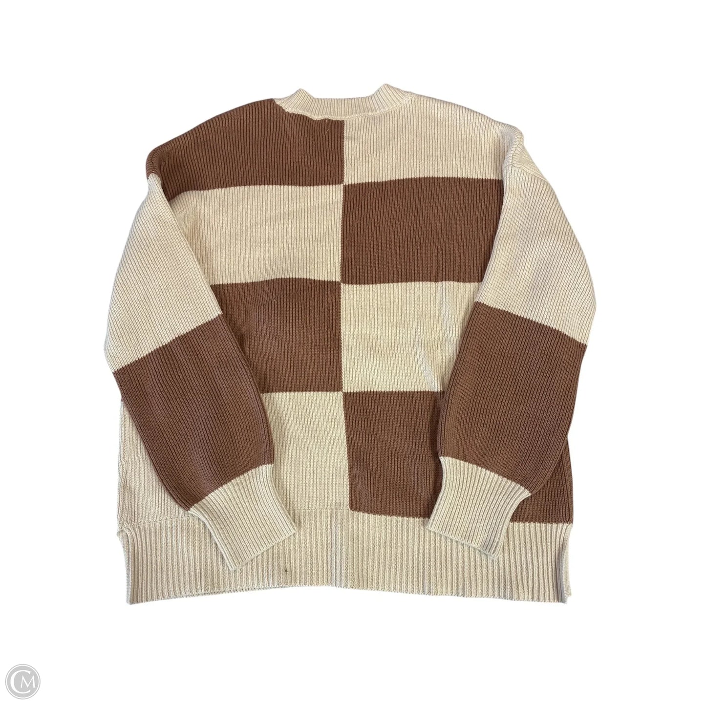 Sweater By Jessica Simpson In Brown & Tan, Size: M