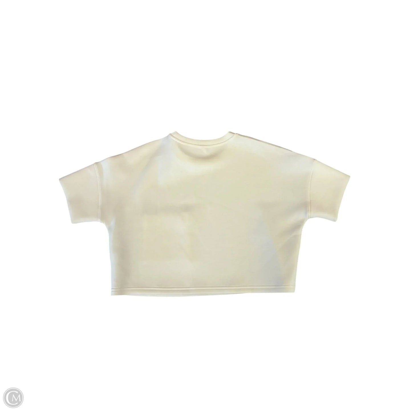 Top Short Sleeve By Spanx In Ivory, Size: S