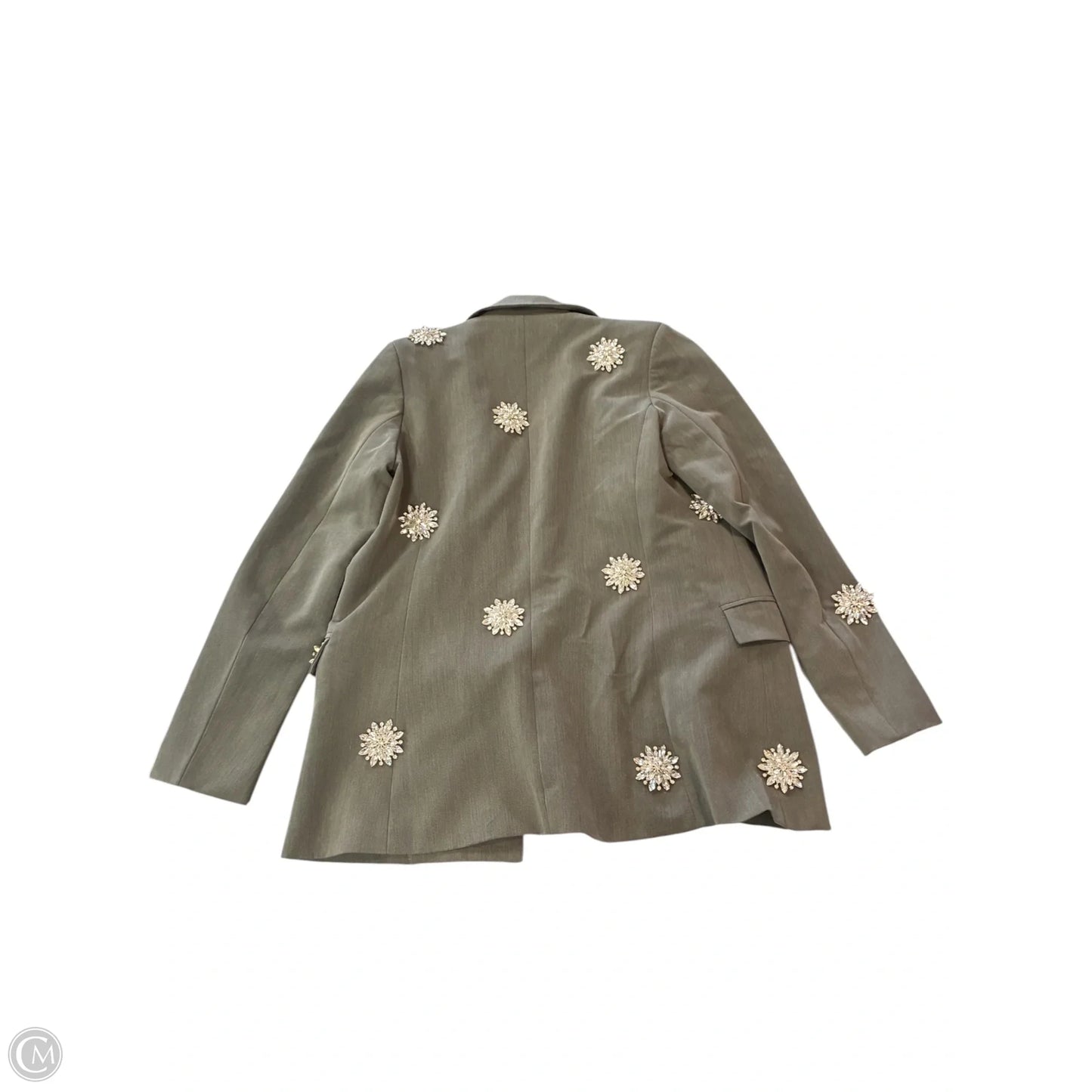 Blazer By Fashion Nova In Grey & Silver, Size: Xs