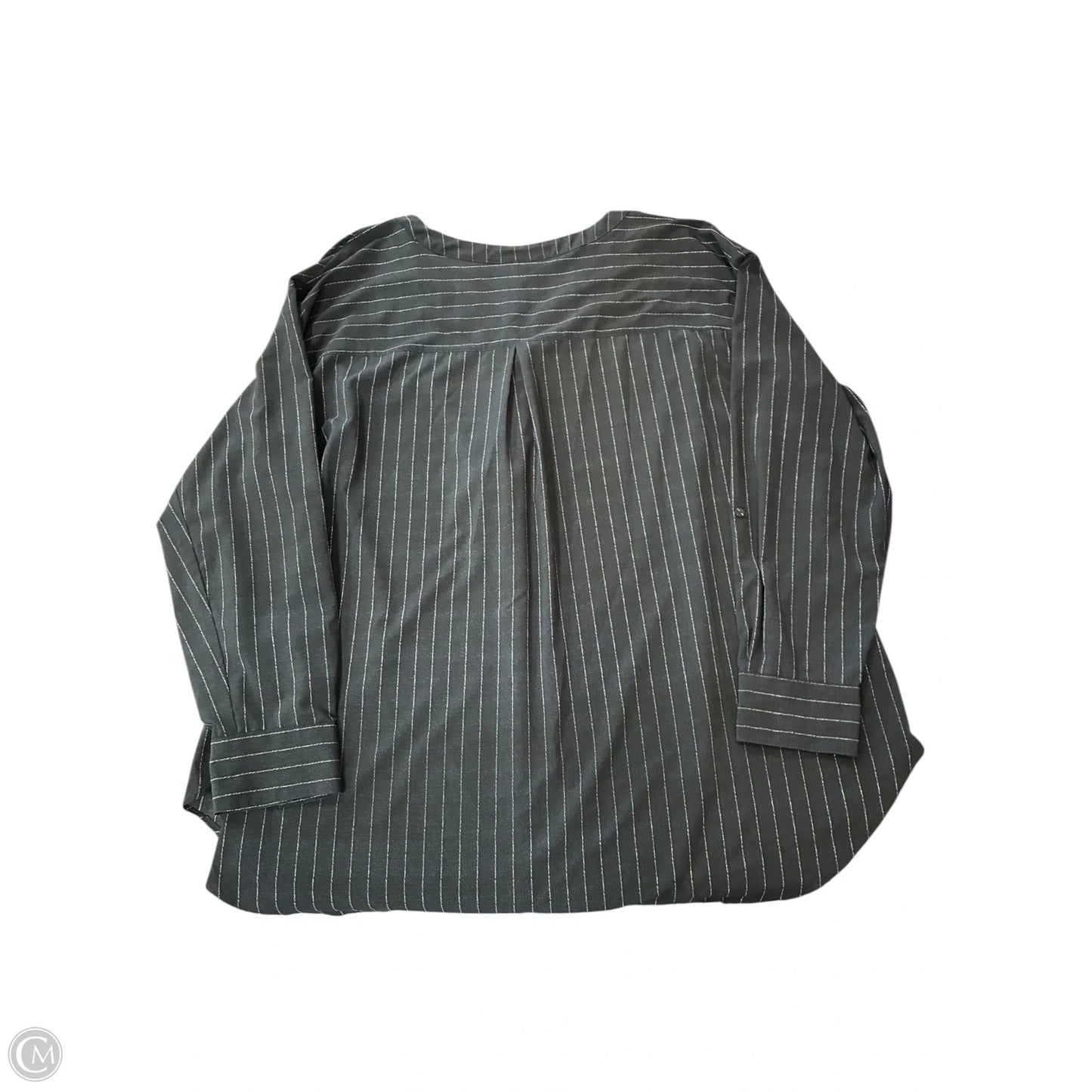Blouse Long Sleeve By Worthington In Navy, Size: 3x