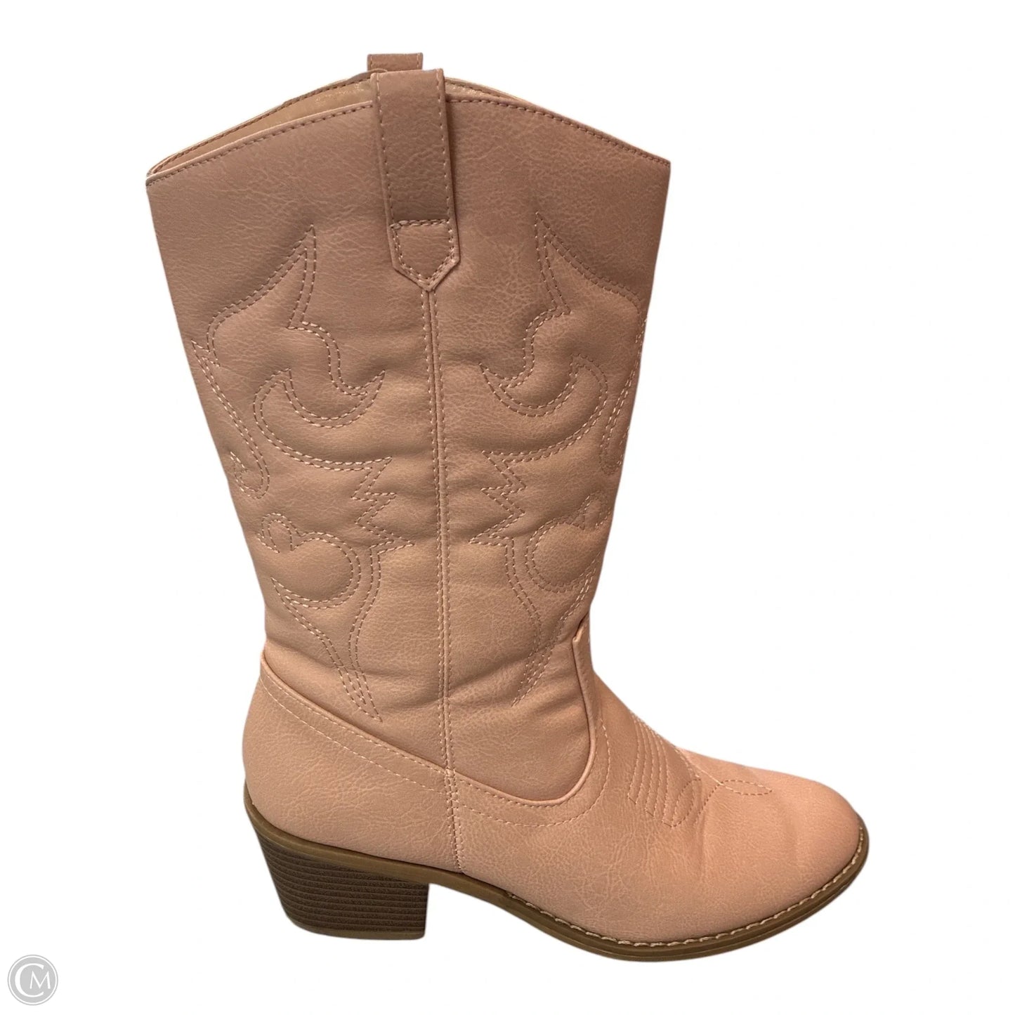 Boots Western By Clothes Mentor In Pink, Size: 8