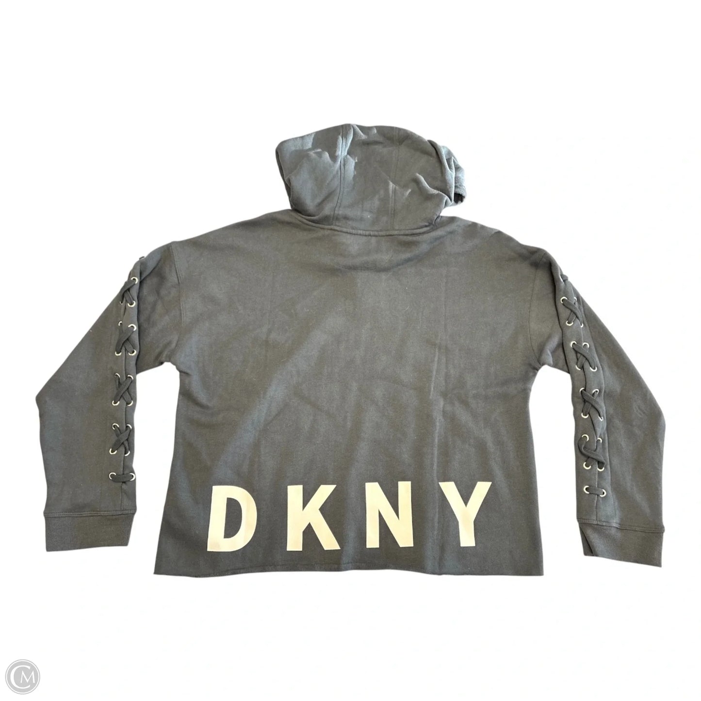 Sweatshirt Hoodie By Dkny In Grey, Size: Xl