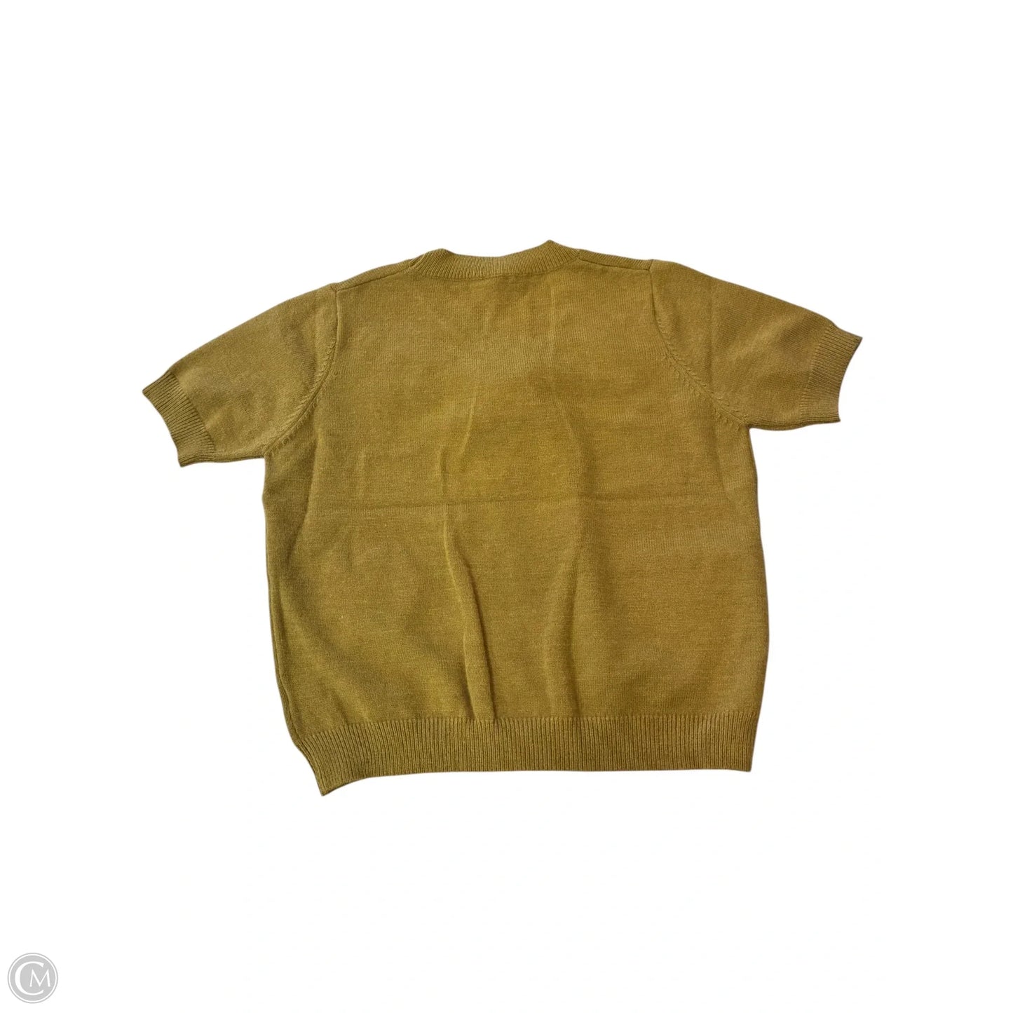 Sweater Short Sleeve By Bibi In Green, Size: L