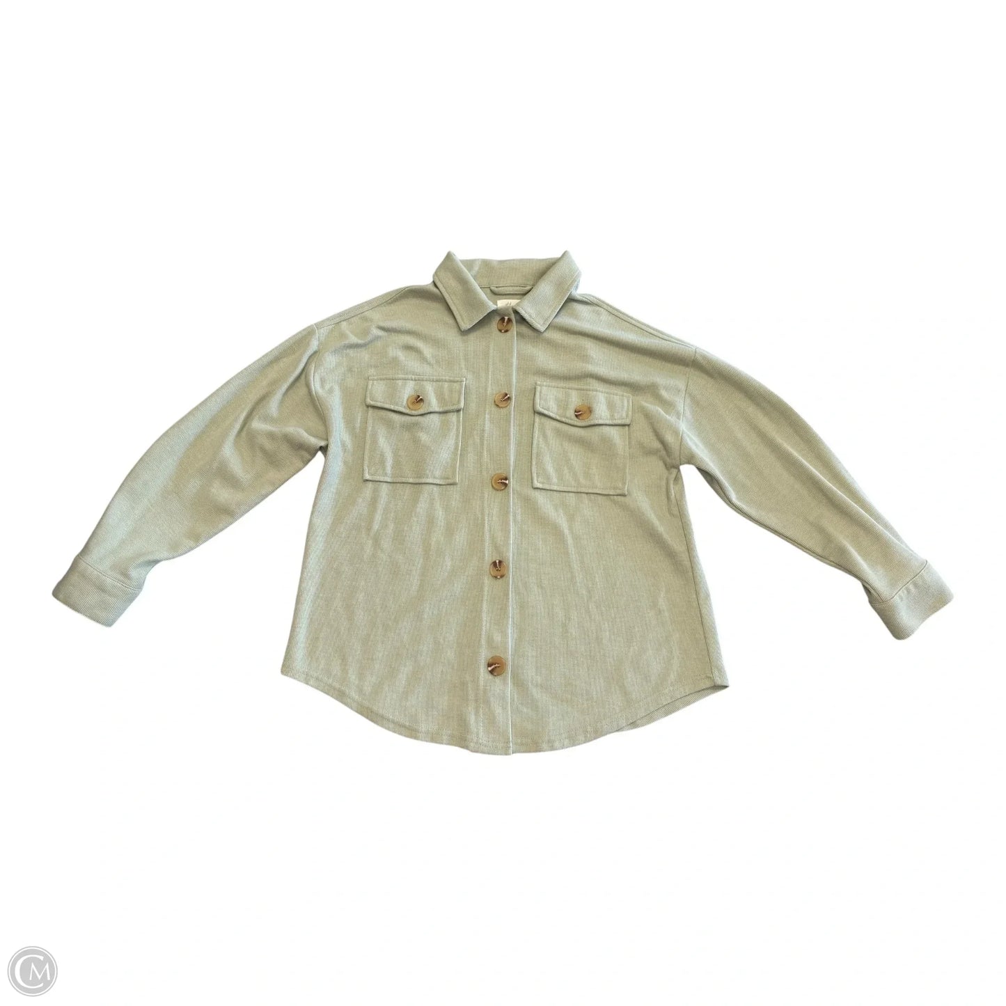 Top Long Sleeve By Hippie Rose In Green, Size: M