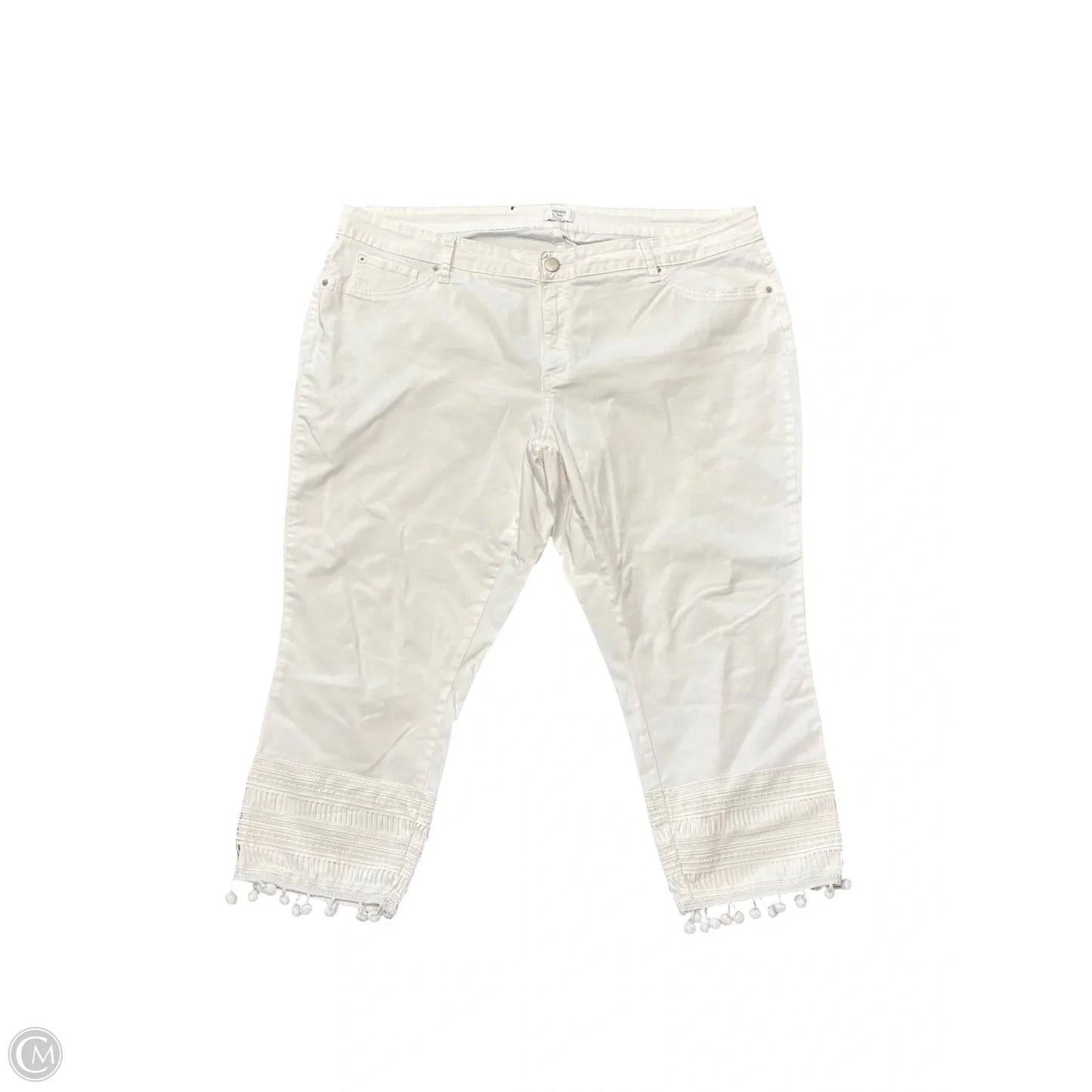Pants Chinos & Khakis By Crown And Ivy In White, Size: 22w